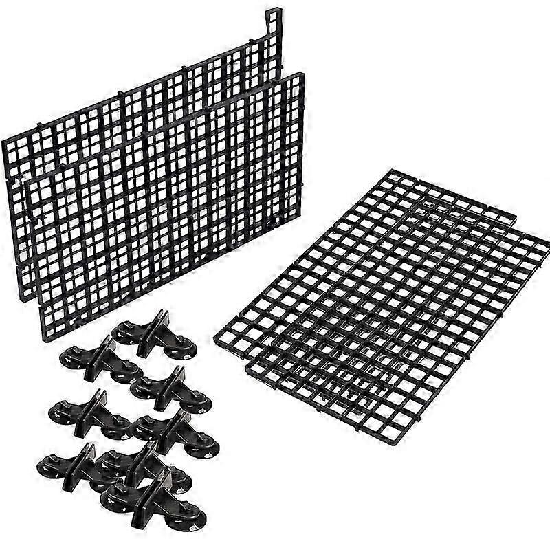aquarium divider tray plastic mesh aquarium egg box light diffuser, fish tank divider filter bottom isolation