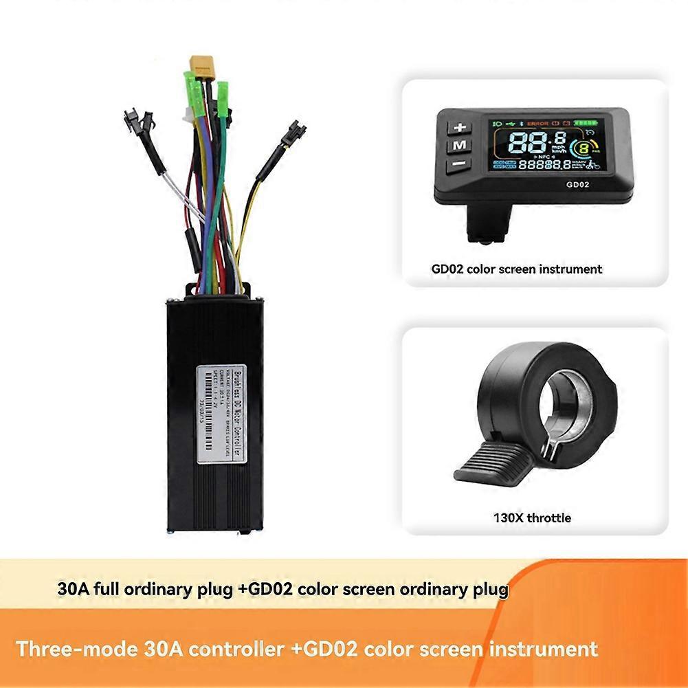 24V 36V 48V 30A Brushless Controller LCD Display+130X Throttle Kit