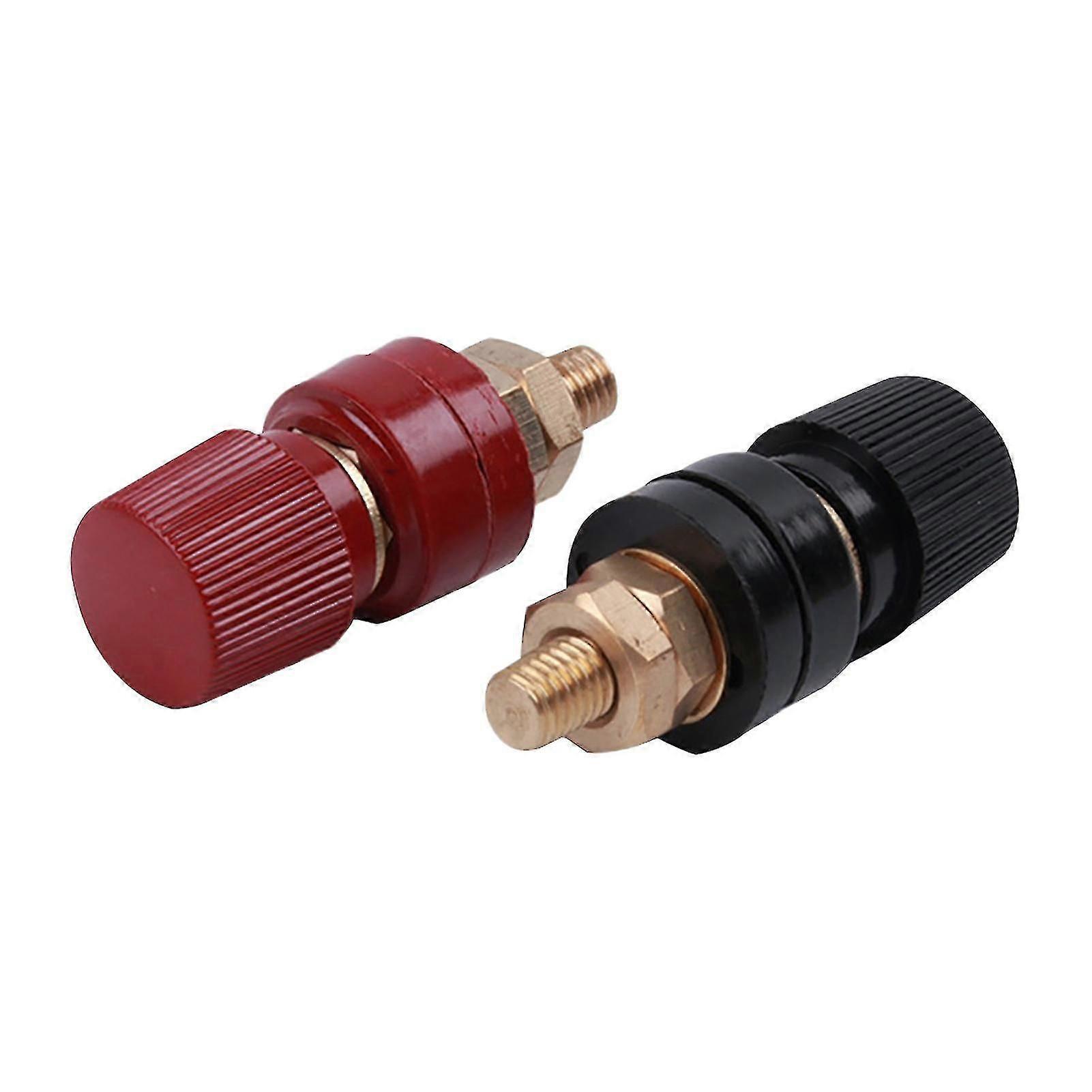2pcs / set Pure Copper Universal 6mm 8mm High Current Boat Battery Post Terminal