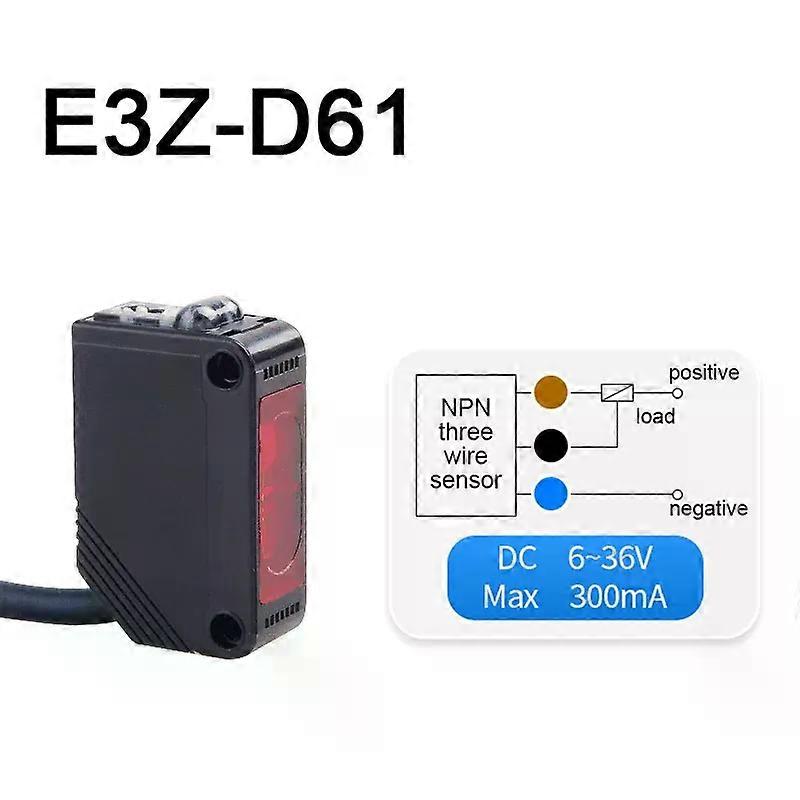 Infrared Diffuse Reflection Type Photoelectric Switch Sensor Switchs E3Z-D61 E3Z-D62 E3Z-D81 E3Z-D82 DC12-24V with Bracket