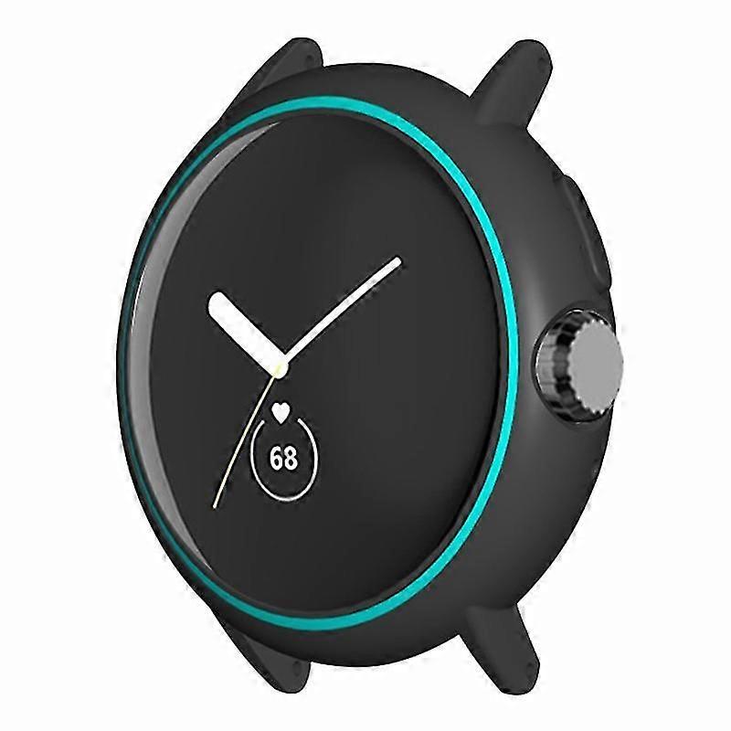 For Google Pixel Watch Hard Pc Bumper Frame Cover Edge Protector With 20mm Adapter Connector