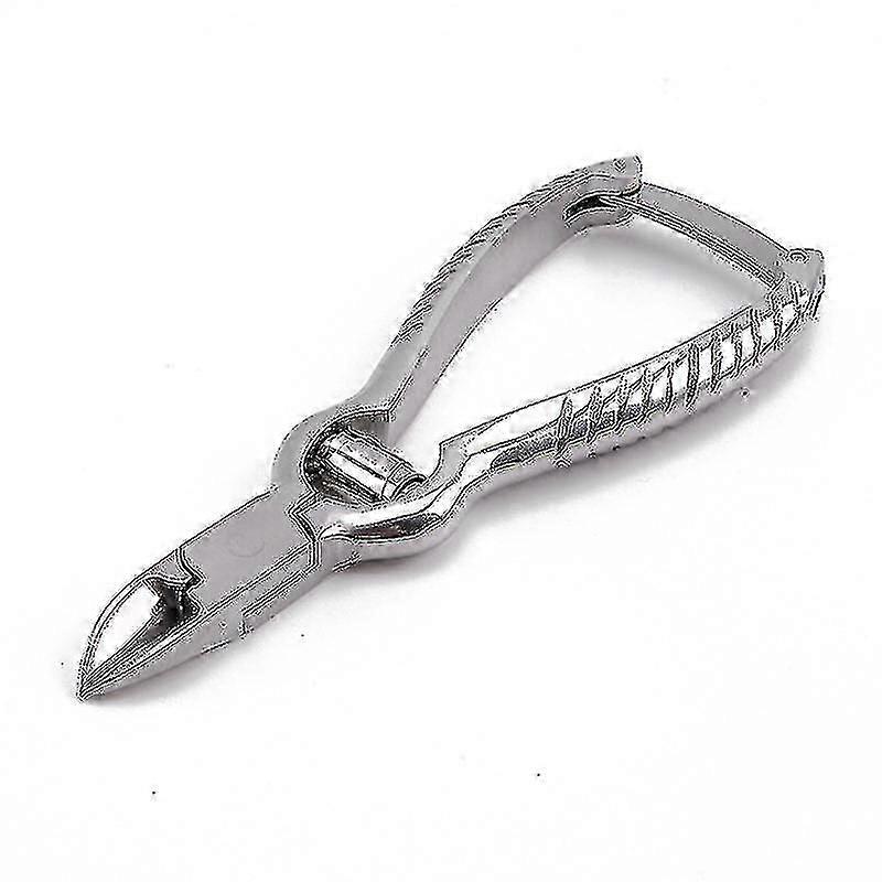 太い足の爪、マニキュア&ペディキュア、ダブルバレルスプリングのための大きな頑丈なつま先ネイルクリッパー。スーパーシャープトリマー湾曲したステンレス鋼20mmブレード