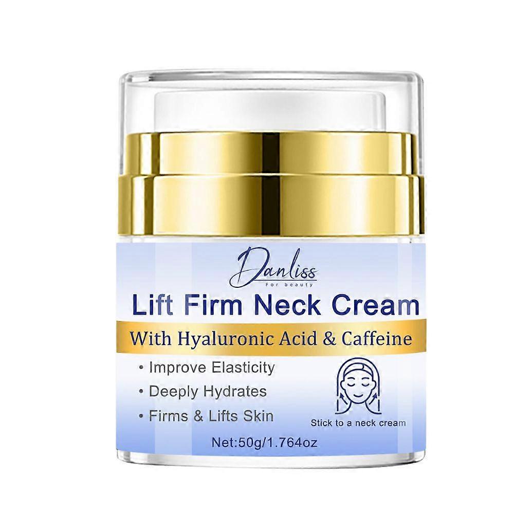 Neck Firming Cream, Hyaluronic Acid & Caffeine Neck Cream for Tighten & Lifts Skin, Anti-Wrinkle Cream for Neck & Face, Moisturizing & Hydrating, Impr