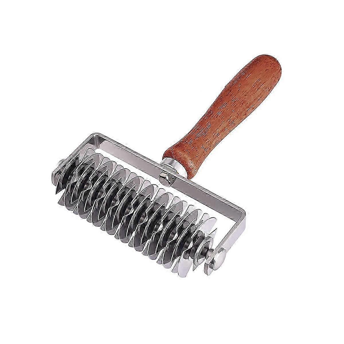 Stainless Steel Lattice Cutter, Dough Lattice Roller Cutter Baking Tool Cookie Pie Pizza Bread Past SZRH A-C