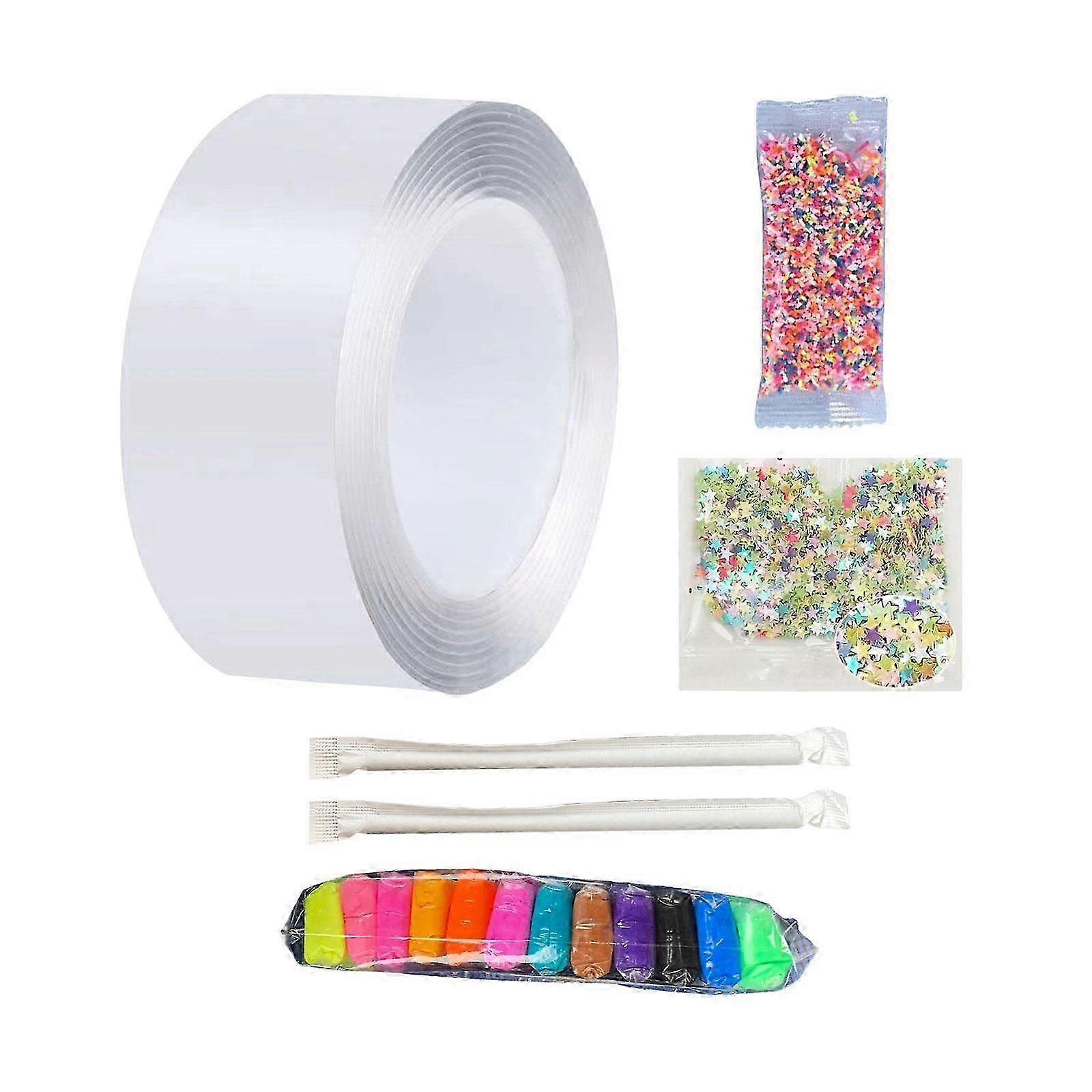 Transparent Sticky Tape for Children DIY 2mmx5cmx1m