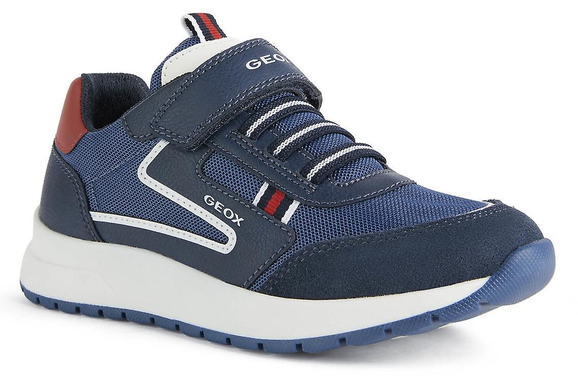 Geox Boys Briezee Trainers Navy Red