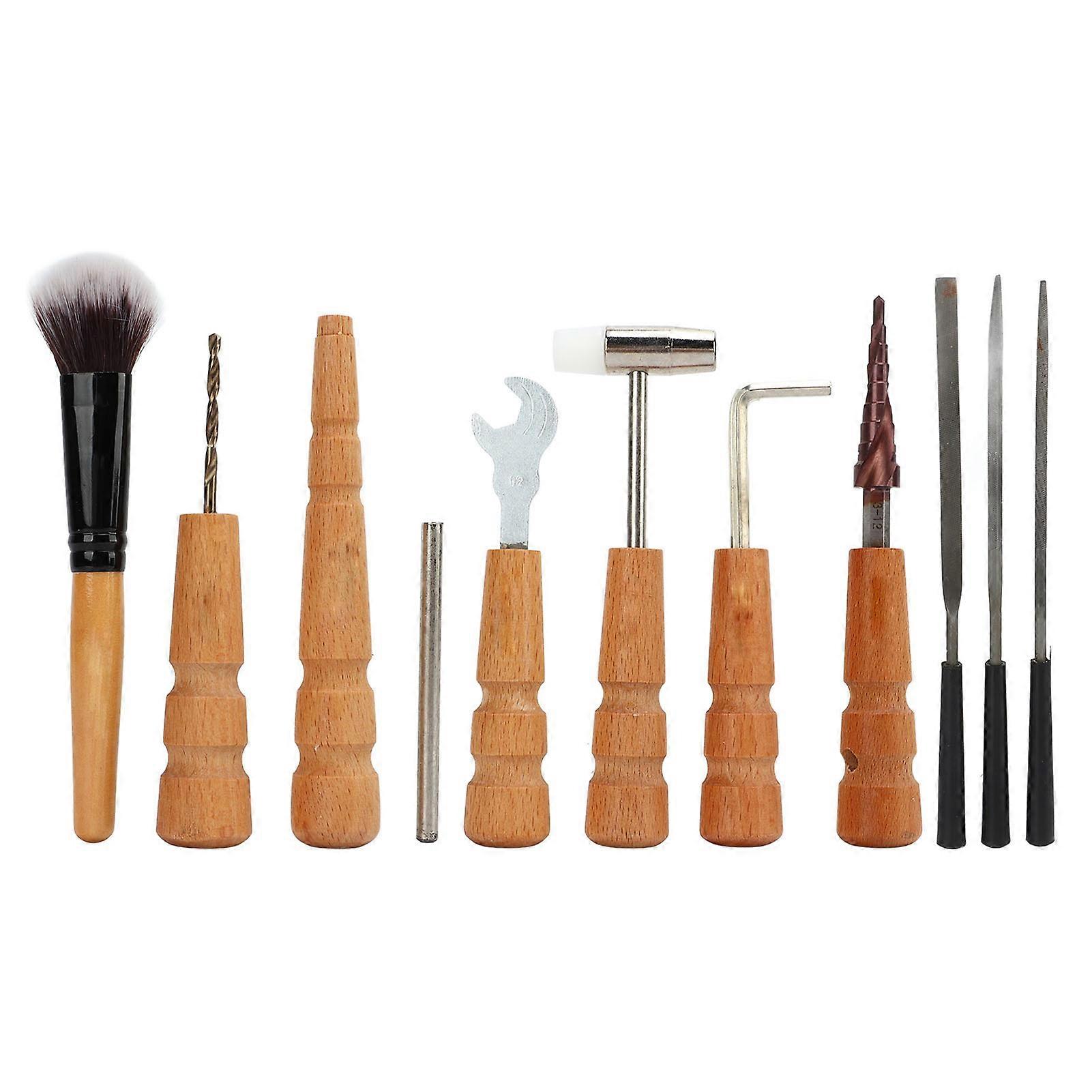 Guitar Repairing Tool Kit Cleaning Maintenance with Bag for Ukulele Bass Stringed Instrument