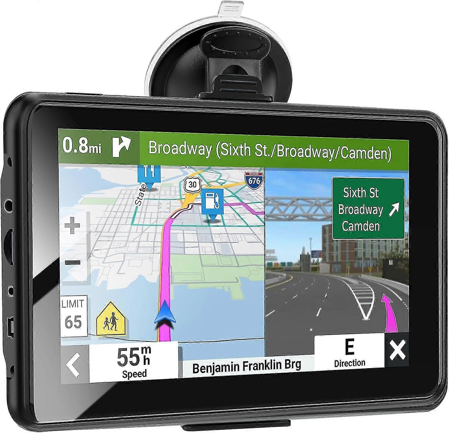 Gps Navigation For Truck Car,7 Inch 2.5d Screen,commercial Drivers Sem