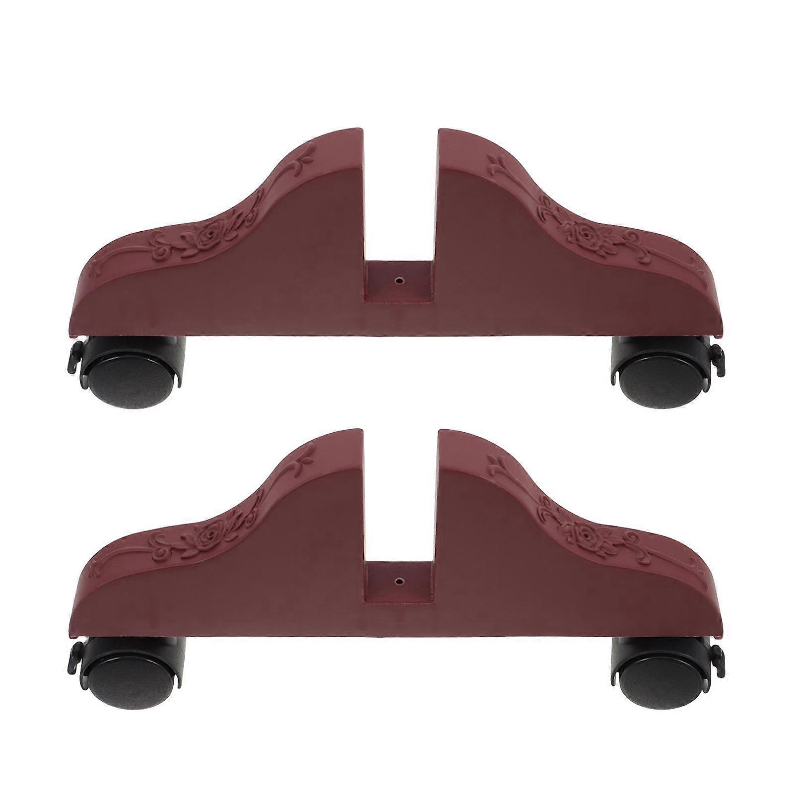 2pcs Universal Partition Bracket Feet for Screen Panel Stand Movable Door Divider Screen Straightening Bracket Base with Wheels for Entryway Easy Inst
