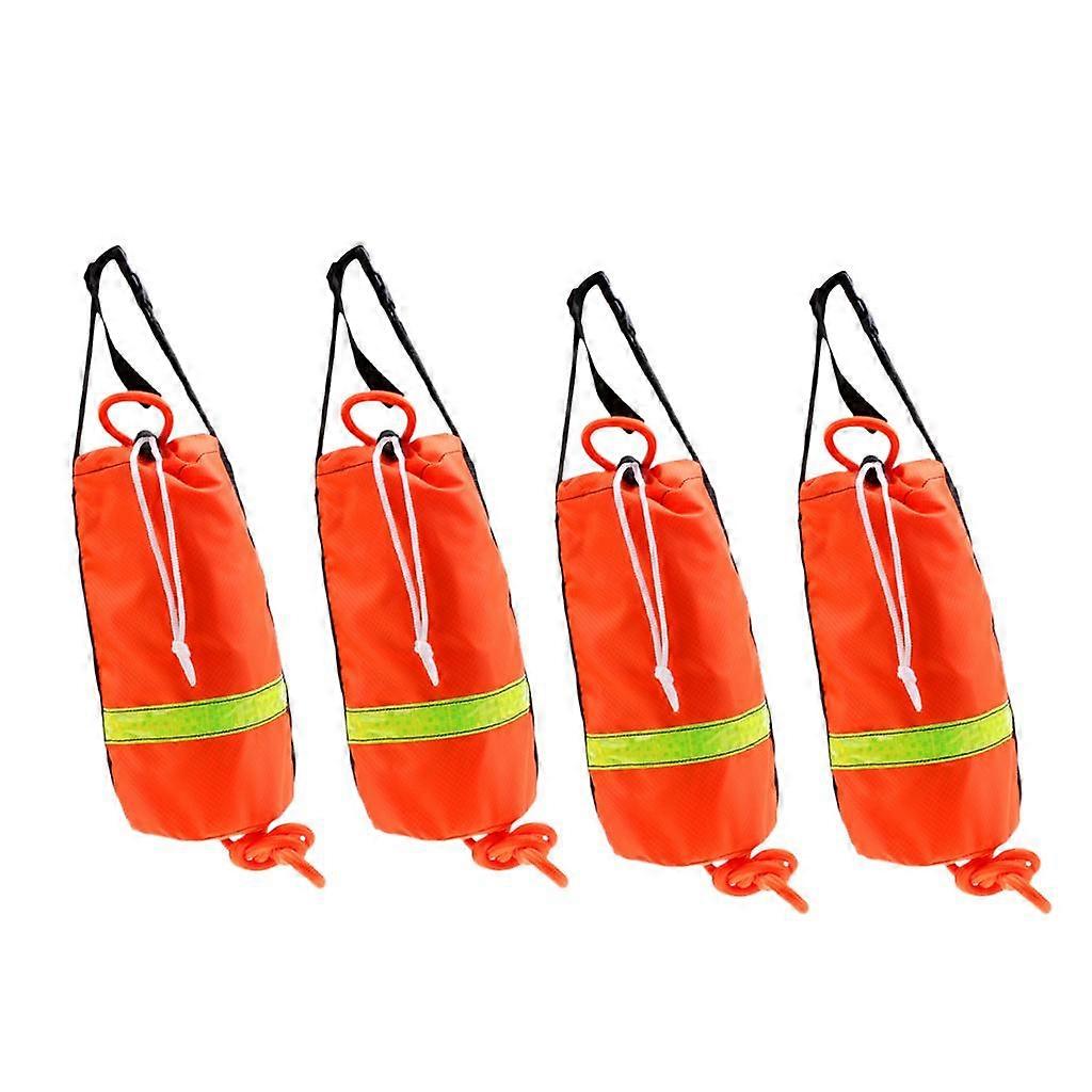 4 Sets 52ft Buoyant Throw rope Storage for Canoeing Kayaking