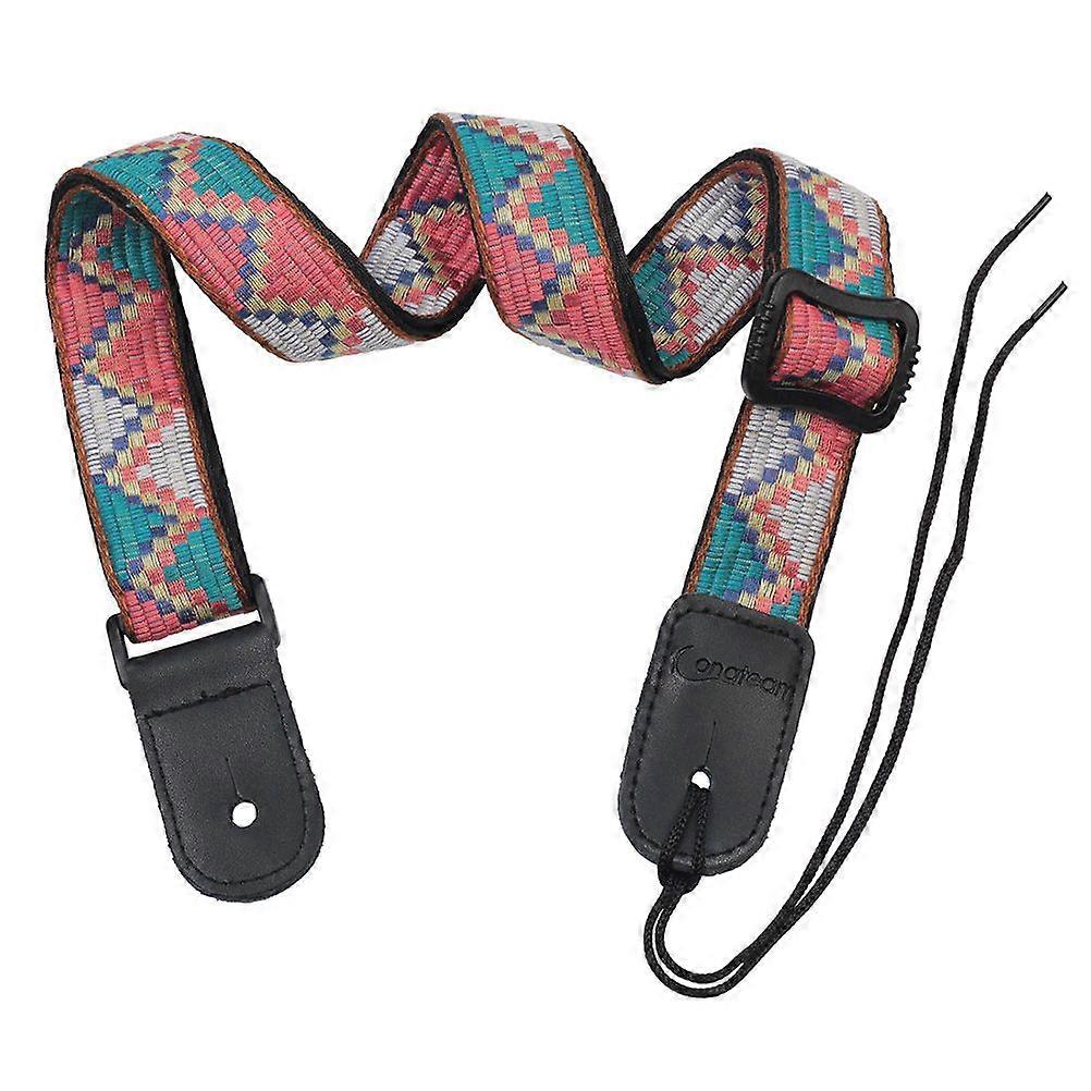1 Set of Fashionable Ukulele Shoulder Belt Bohemian Style Ukulele Strap