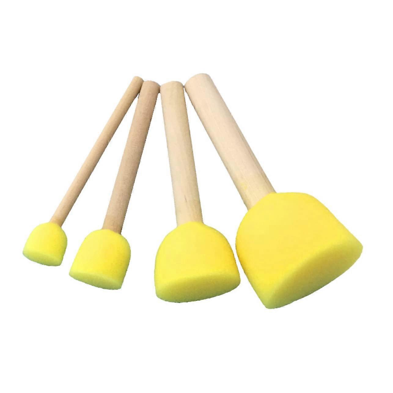 Kids Sponge Paint Brushes 15 Pack Round Foam Paint Brushes 4 Sizes Art Supplies