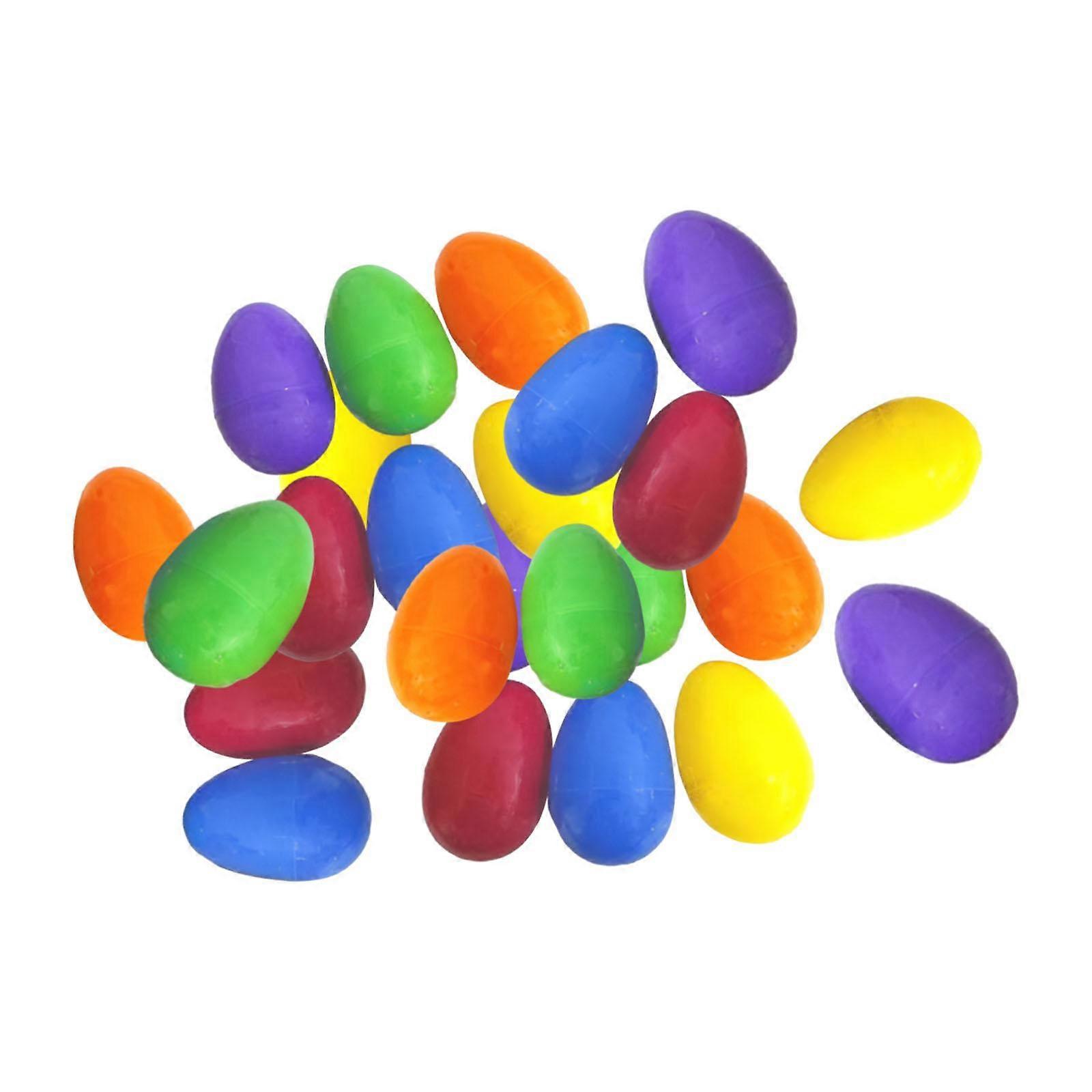 24Pcs Empty Easter Eggs Easter Basket Fillers for Classroom Prize Supplies