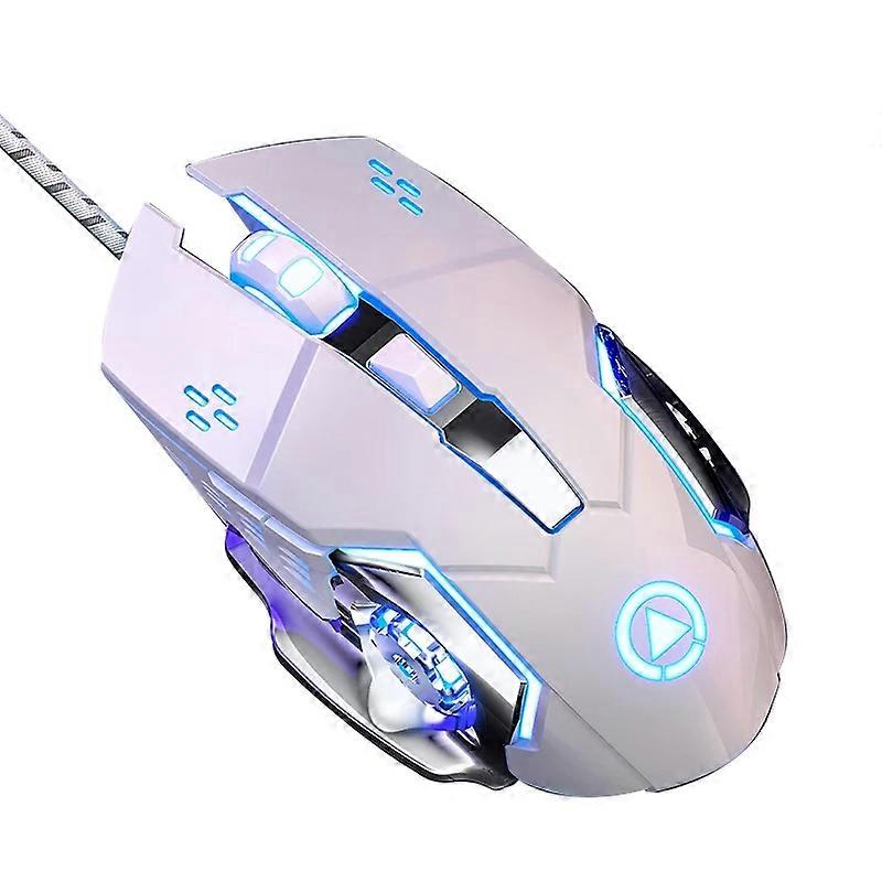 YINDIAO G15 1200/1800/2400/3600 Adjustable DPI 6 Keys Mechanical Gaming USB Wired Mouse, Silent Vers