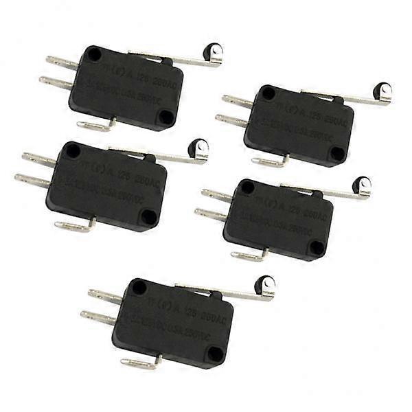 6x5 Pcs Limit Switch Micro Switch Lever Roller Normally Open Microswitch Long