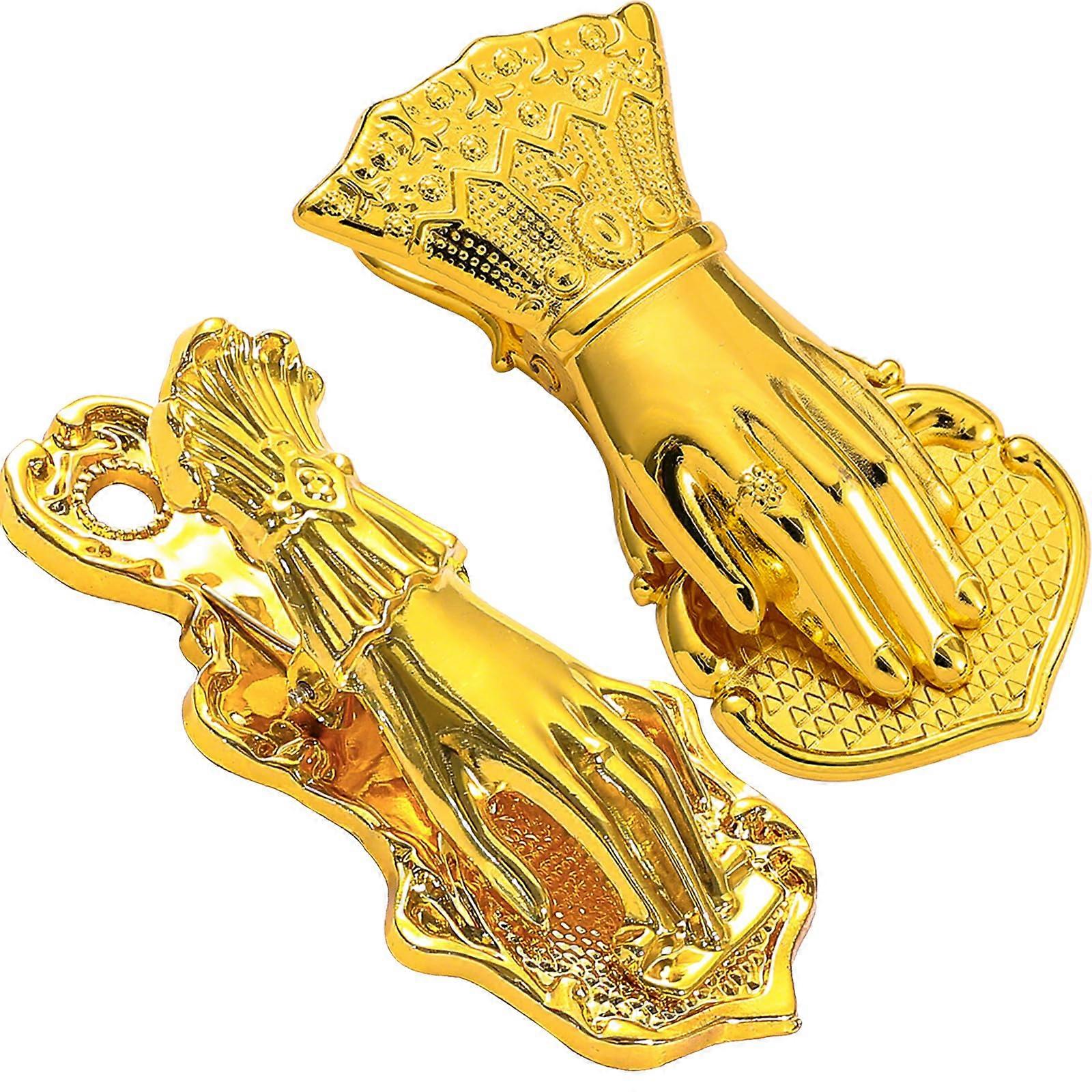 Vintage Gold Hand Shaped Clips for Lady's Handbook Storage, Elegant Paper Clamp for Junk Journal and Document Organization