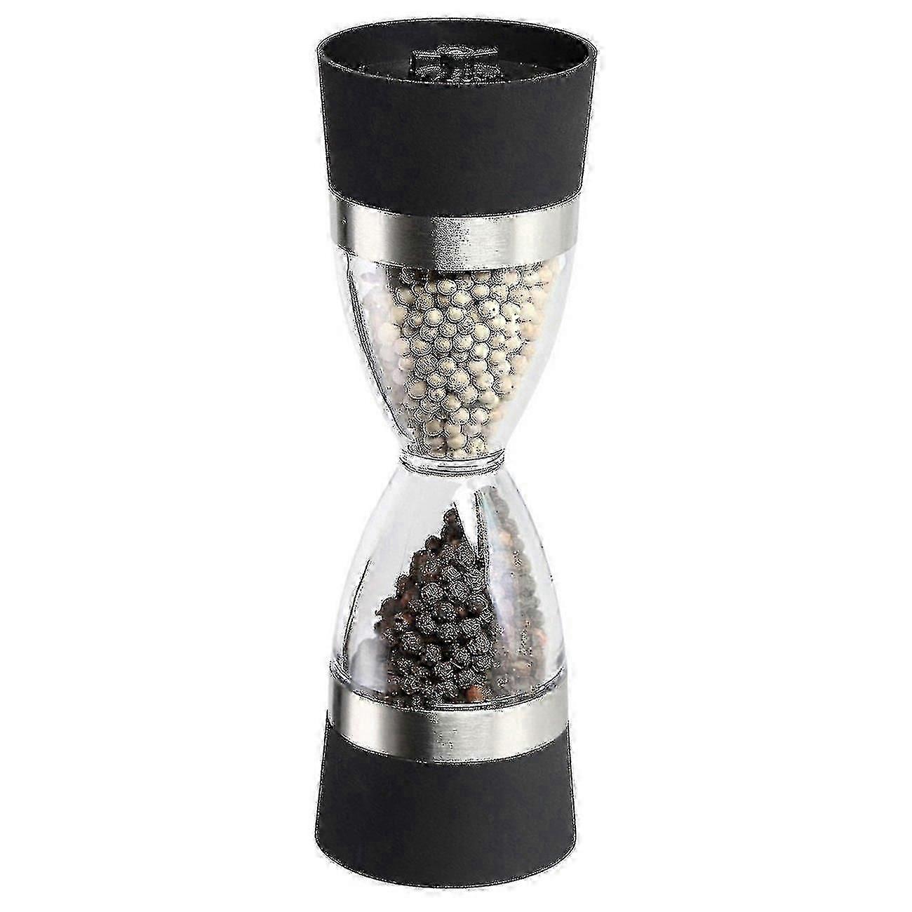 1 Piece Grinder Set, Dual Use Salt And Pepper Shaker Transparent - Miao