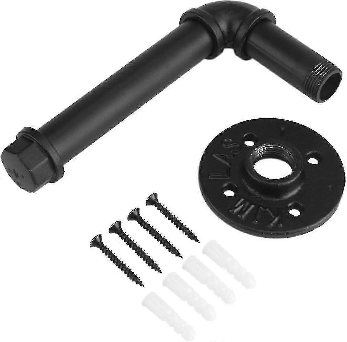 トイレロールペーパーホルダー鉄パイプ壁掛けトイレットペーパーホルダーラックローラーバスルームキッチントイレ