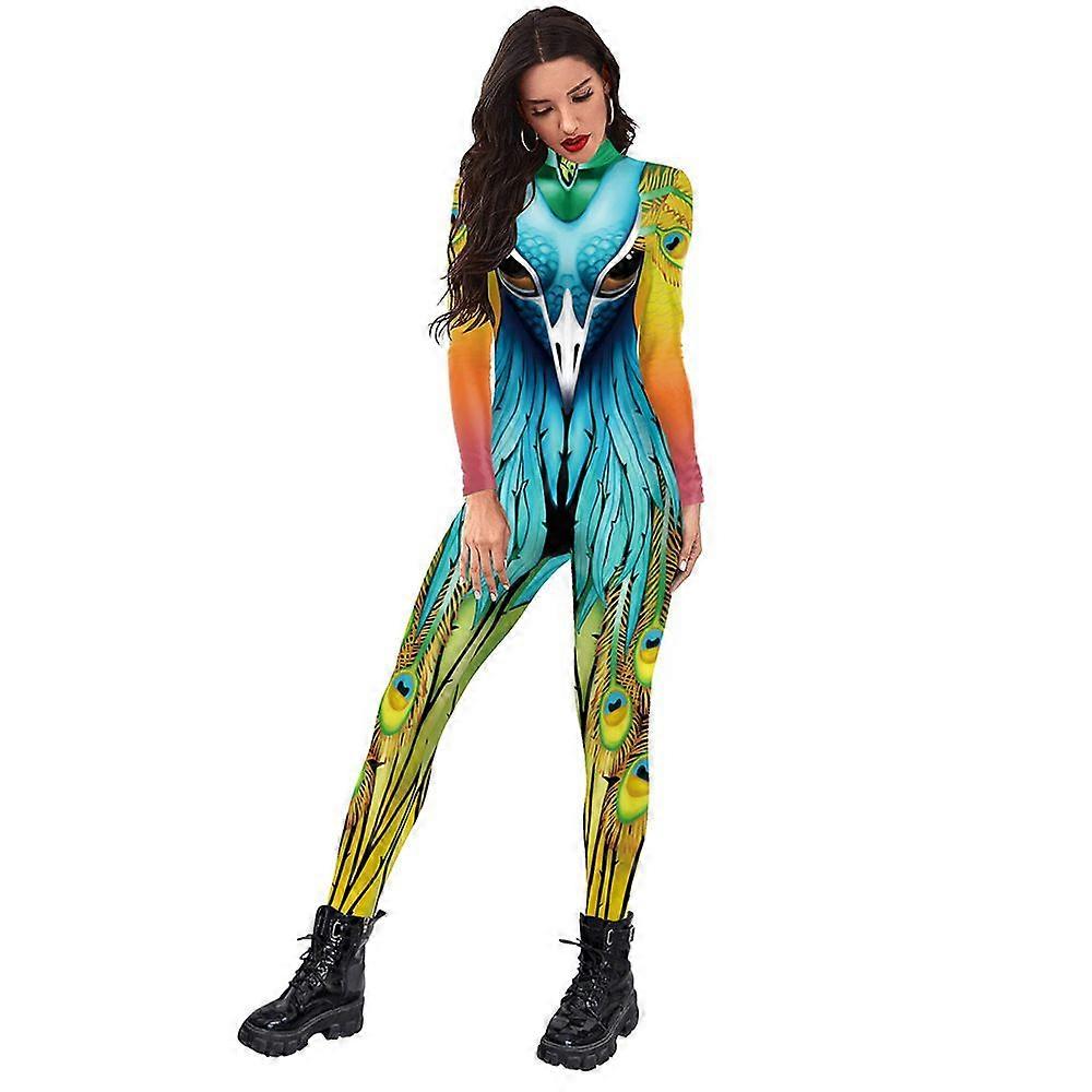 Womens Peacock Bodysuit  Stylish and functional  Great for everyday wear, events, or special occasions
