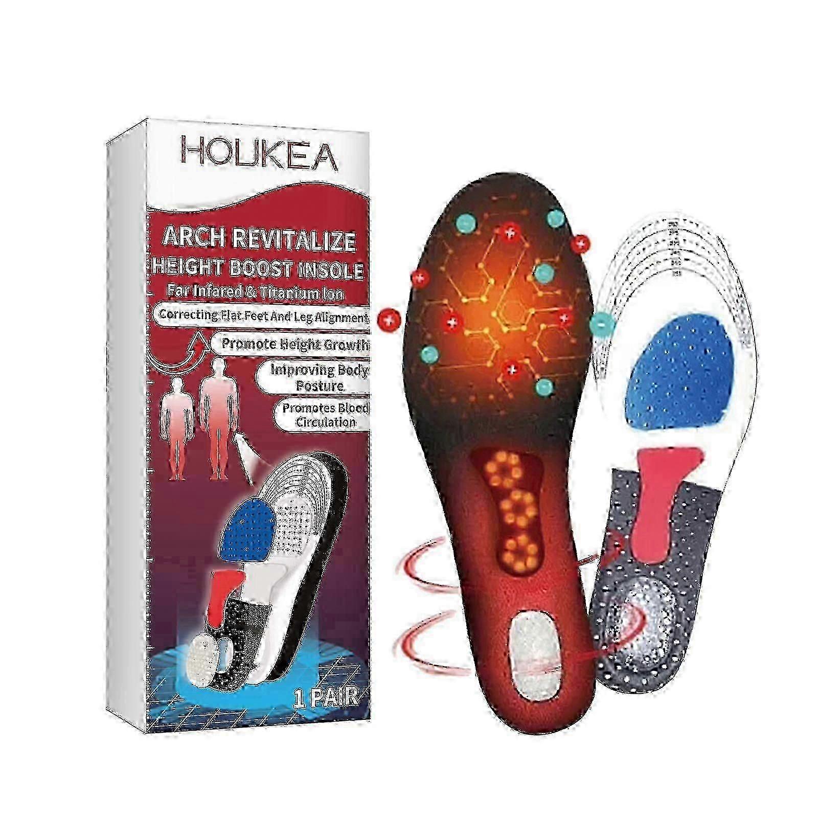 Arch Revitalize Height Boost Insole, Reduce Exercise Fatigue Foot Posture Correction Non-Slip Wear Resistant Insoles