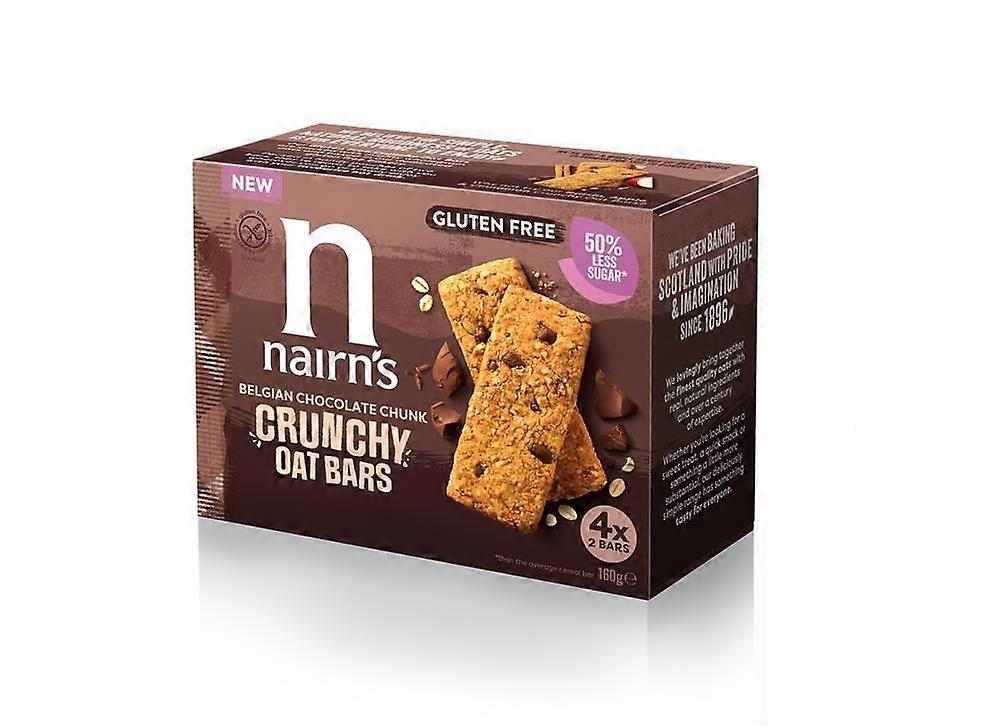 Nairns Nairn's Gluten Free Belgian Choc Chunk Crunchy Oat Bars 160g