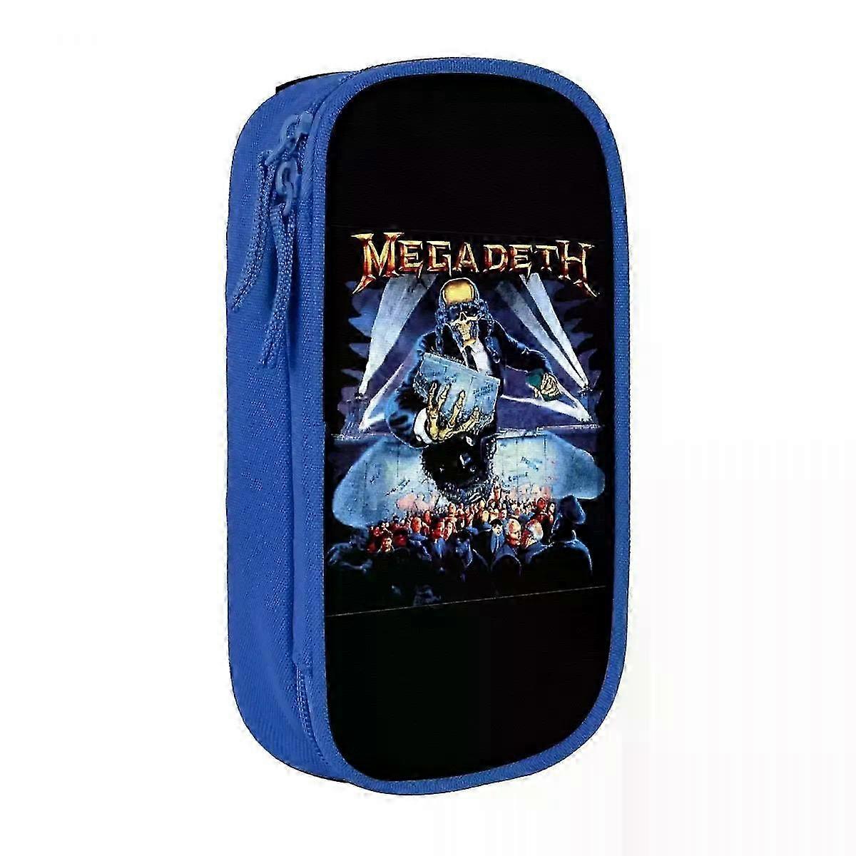 مقلمة تخزين كبيرة للطلاب ، مناسبة لمحبي الموسيقى المعدنية ، تتميز بتصميم الجمجمة ، مثالية للاستخدام المدرسي ، موديل PAM2263