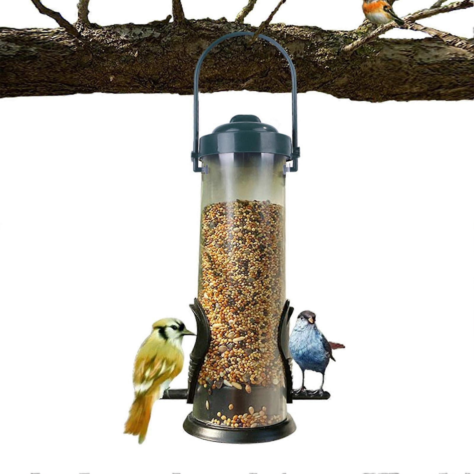 Bird Feeder Silo with Predator Protection Feeder for Wild Birds