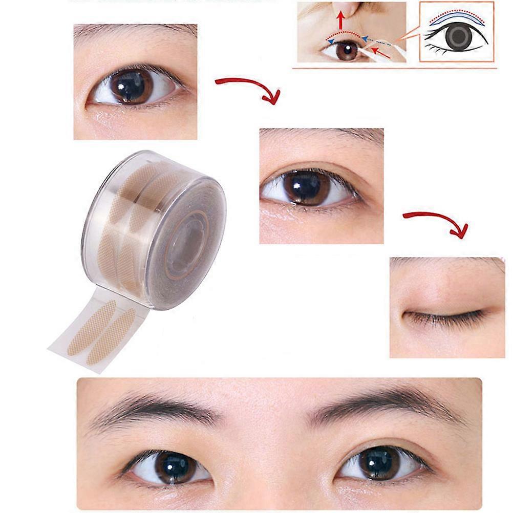 Invisible Double Eyelid Tape Stickers 1200pcs, Breathable Mesh Fiber Design, Skin Tone Adhesive for Natural Eye Makeup, Lightweight Air Permeable