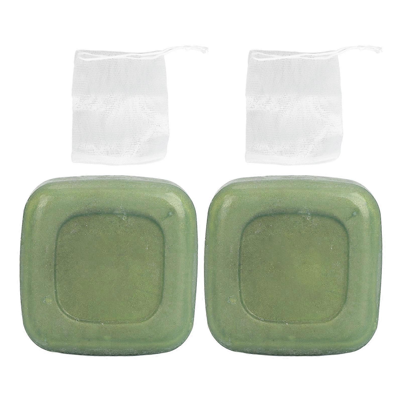2pcs Tea Tree Soap nce Water Oil Reduce Dryness Handmade Skin Soap Bar for Face and Body