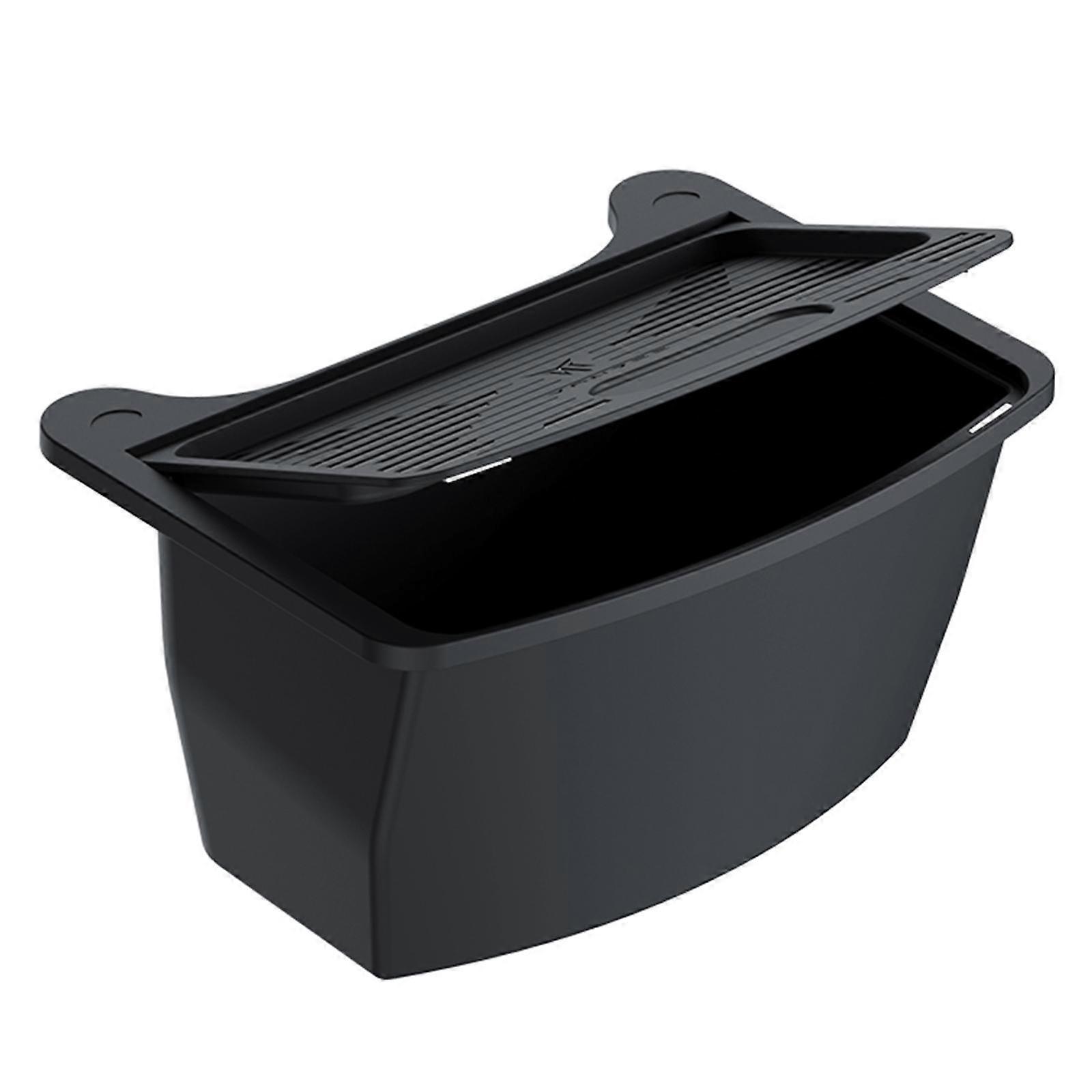 2ND Row Backseat Storage Box TPE Second Row Trash Can for Model