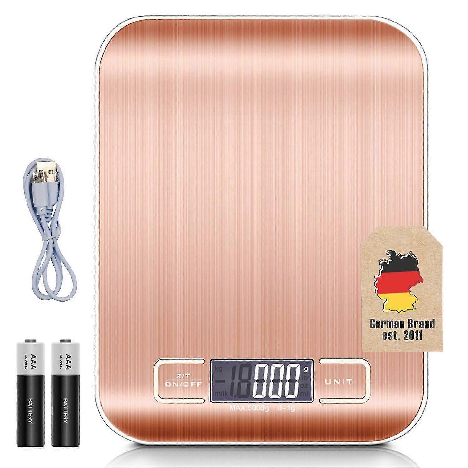 Electronic Kitchen Scale - 5kg Digital Scale Suitable for Measuring Ingredients with Tara Function