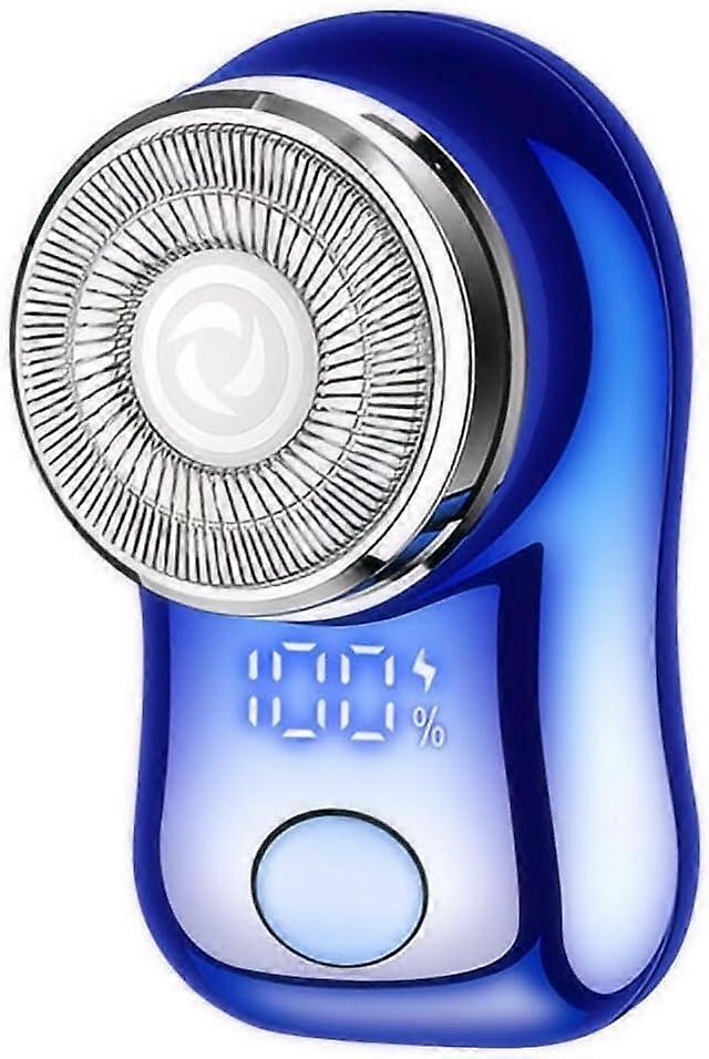 Blue smart electric shaver, convenient shaving, stylish design