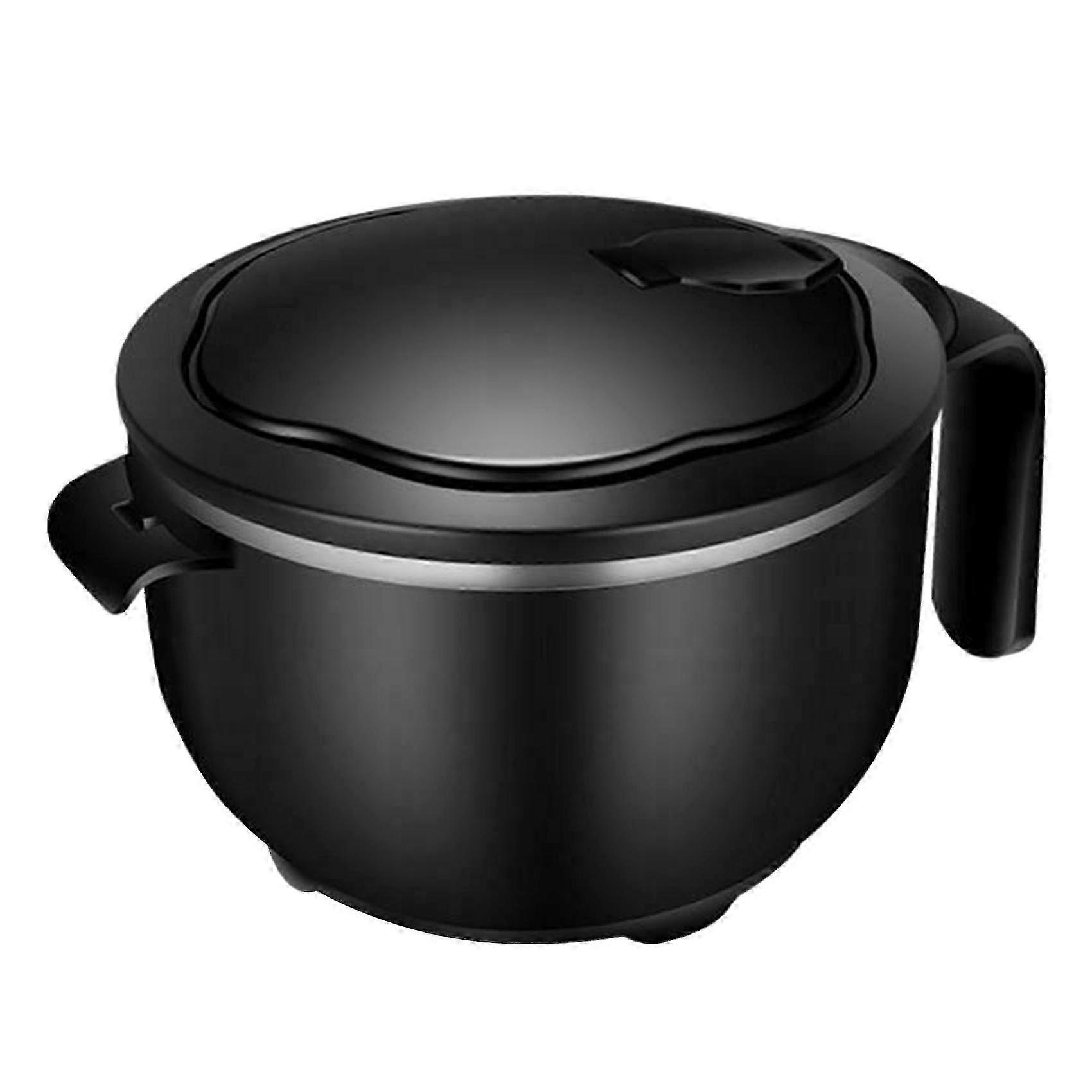 ステンレス製インスタントヌードルボウル(蓋とハンドル付き) - 大容量キッチンヌードルボウル