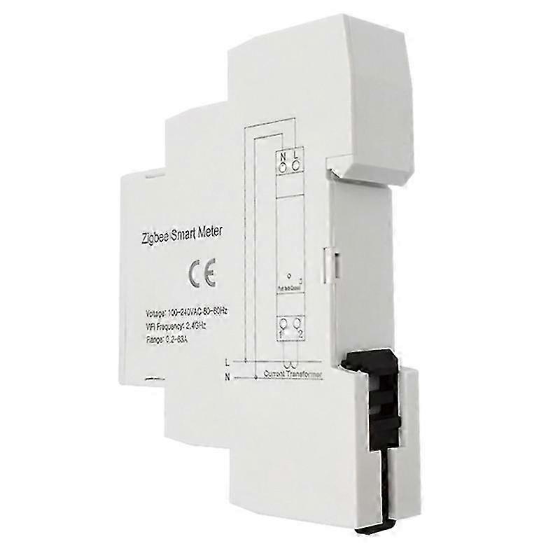 Tuya Smart Life WiFi Digital Energy Meter 63A with Current Transformer Sensor Clamp Power Consumpti