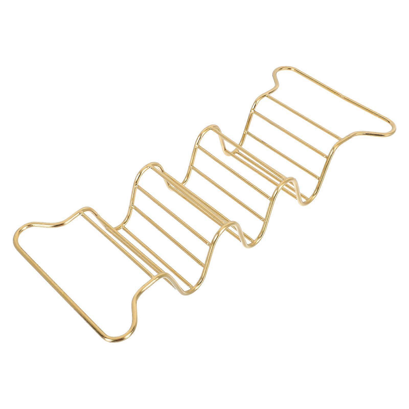 1Pc Stainless Steel Taco Rack Restaurant Pancake Stand Chicken Rolls Holder
