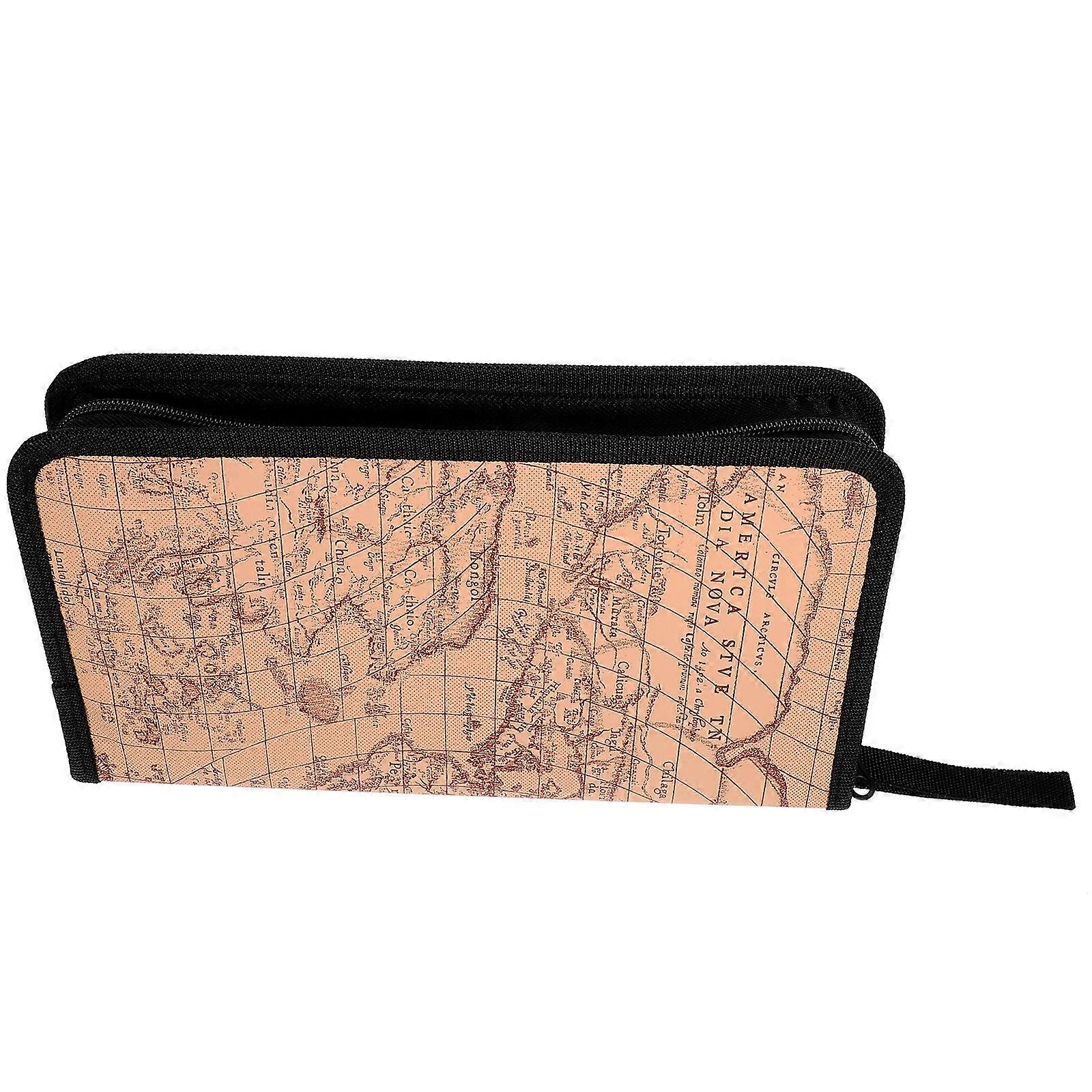 Portable Non Woven CD/DVD Storage Case with Zipper – Lightweight, Compact Disc Organizer for Travel, Home, and Car Use – Random Color