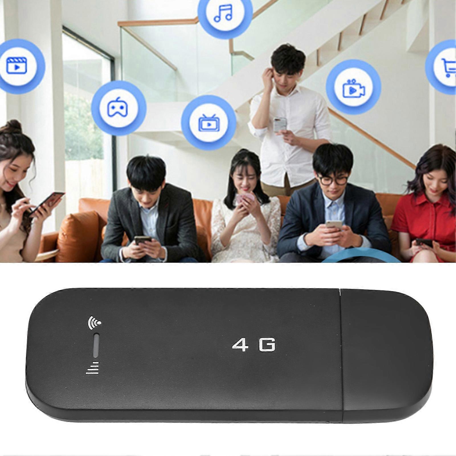 USB Mobile WiFi Hotspot Unterstützung 10 Geräte Multi Protection Plug & Play 4G LTE Tragbarer WLAN-Router mit Micro-Kartensteckplatz