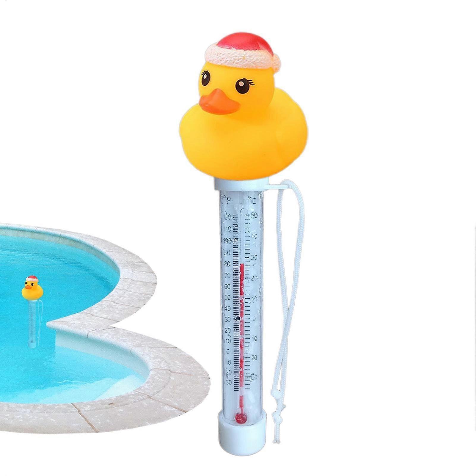 Floating Pool Temperature Meter  Easy to Read Duck Thermometer, Bath Water Display