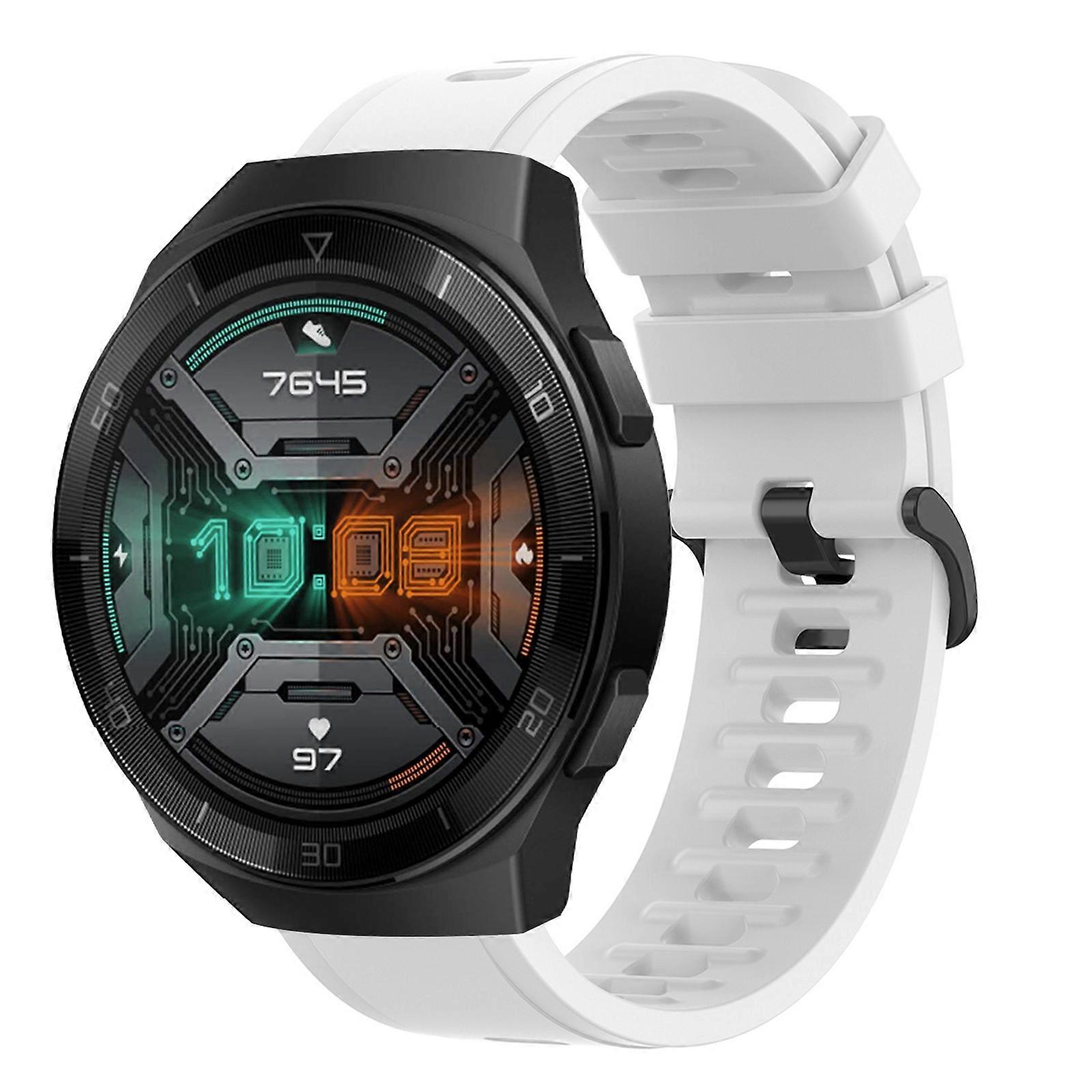 For Huawei Watch GT 2E 22MM Solid Color Soft Silicone Watch Band