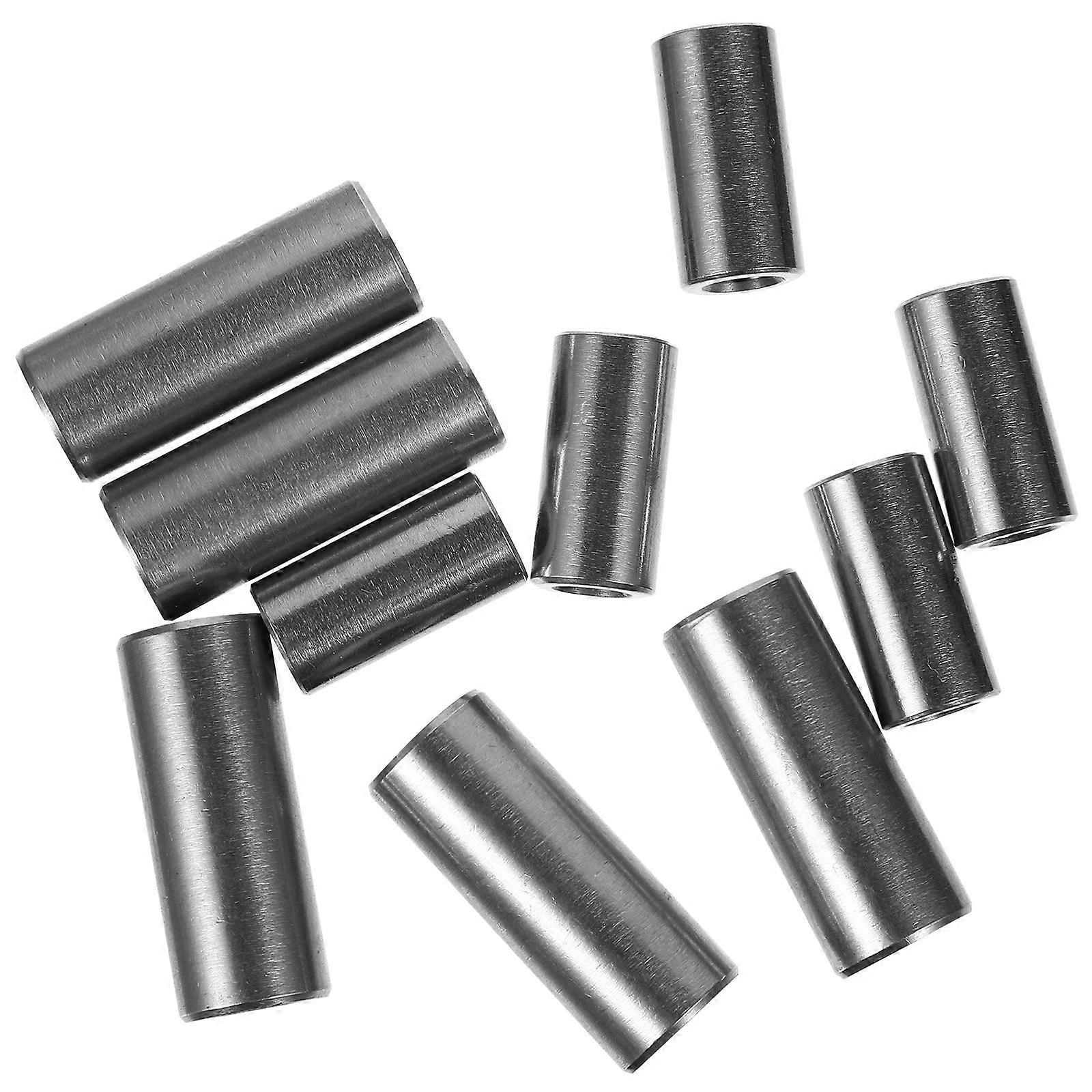 Round Coupling Nuts Internally Threaded Rod Ship Assembly Fixing Stainless Steel 10Pcs