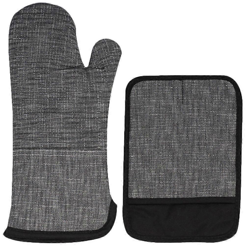 Cooking Mitts Heat Proof Mats Dining Table Protector For Microwave Use Cotton 1Set