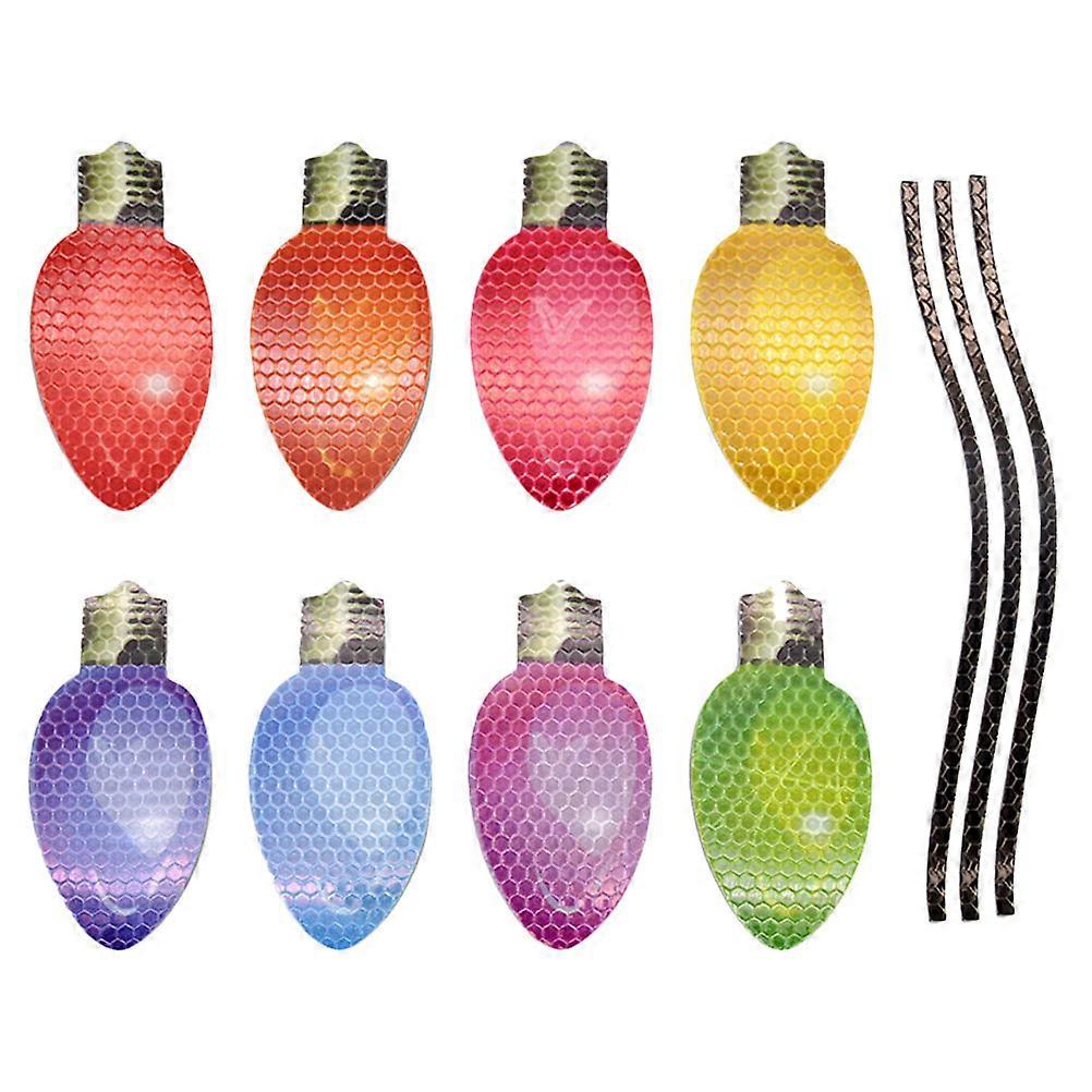 Refrigerator Magnets Lights Vehicle Decorative Sticker Door Christmas 1Set