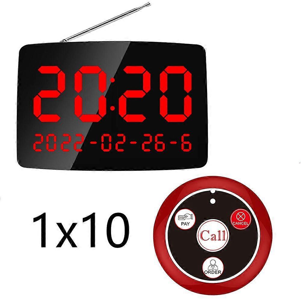 New Wireless Calling System Nursing Staff Pager Call Button System with 10