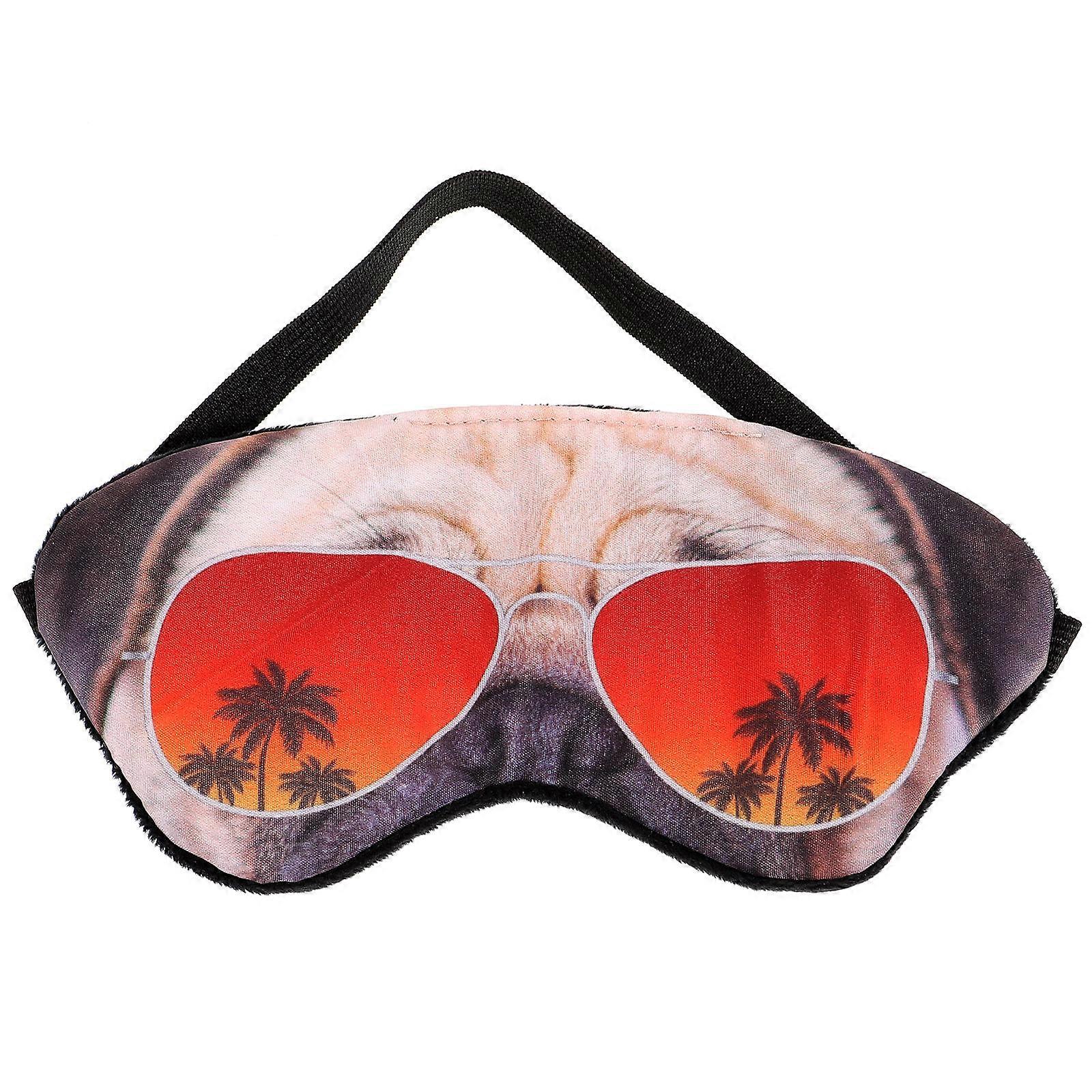 Lightproof Cartoon Dog Eye Mask for Travel, Office Naps, and Home Use – Comfortable Calicos Material for Family and Friends