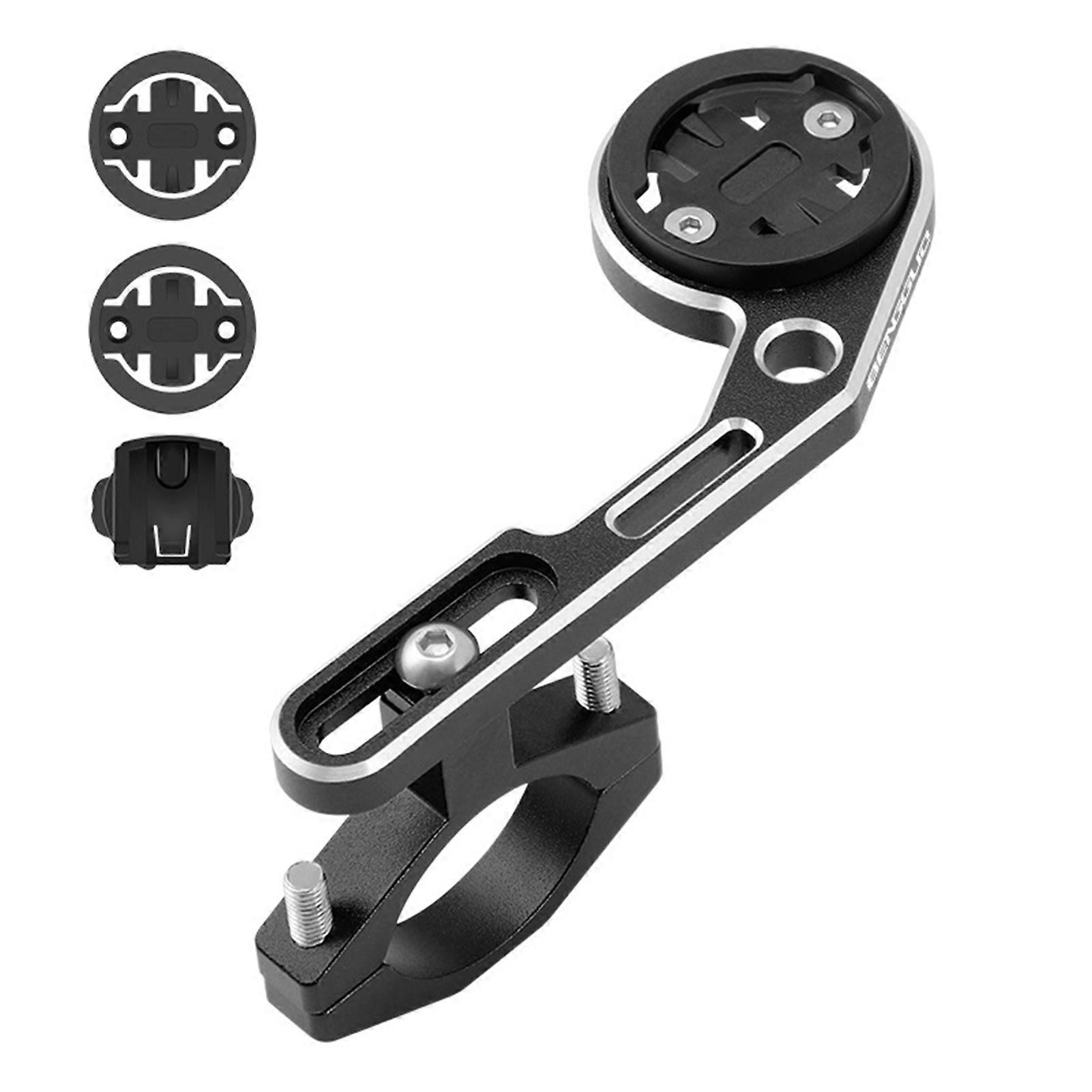 Bicycle Computer Mount Adjustable Out Front Bike Handlebar Mount Holder with Camera Adapter Light Holder for Garmin for Bryton for Cateye