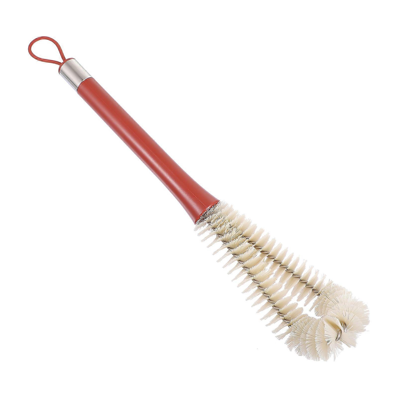 Cleaning Brush For Cups Stainless Steel L-Shaped Long Handle Tea Stain Removal 1Pcs 33x7cm