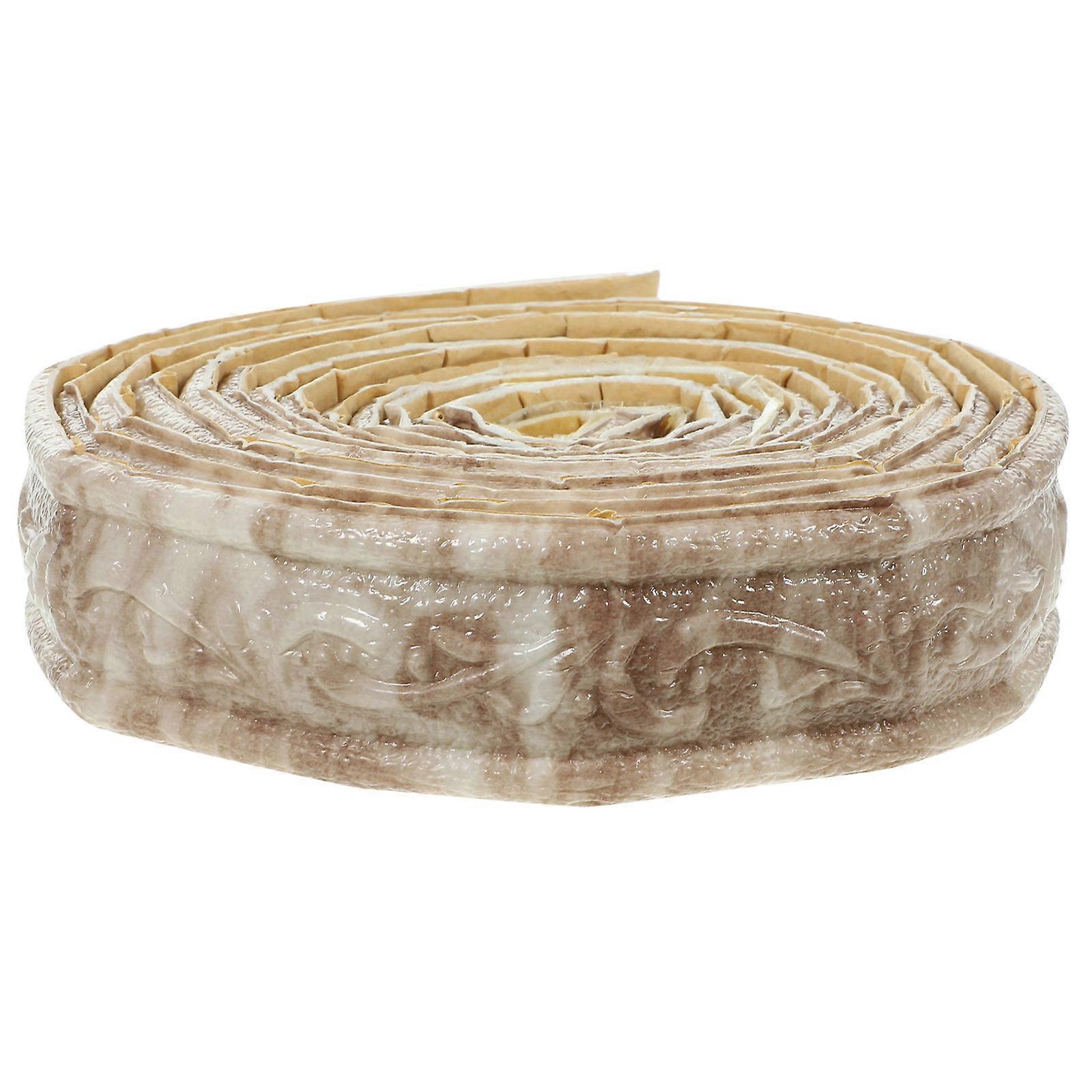 Peel And Stick Molding Trim Wall Corner Trim Self Adhesive For 2 Rolls Grey 230.00X4.50X0.50CM