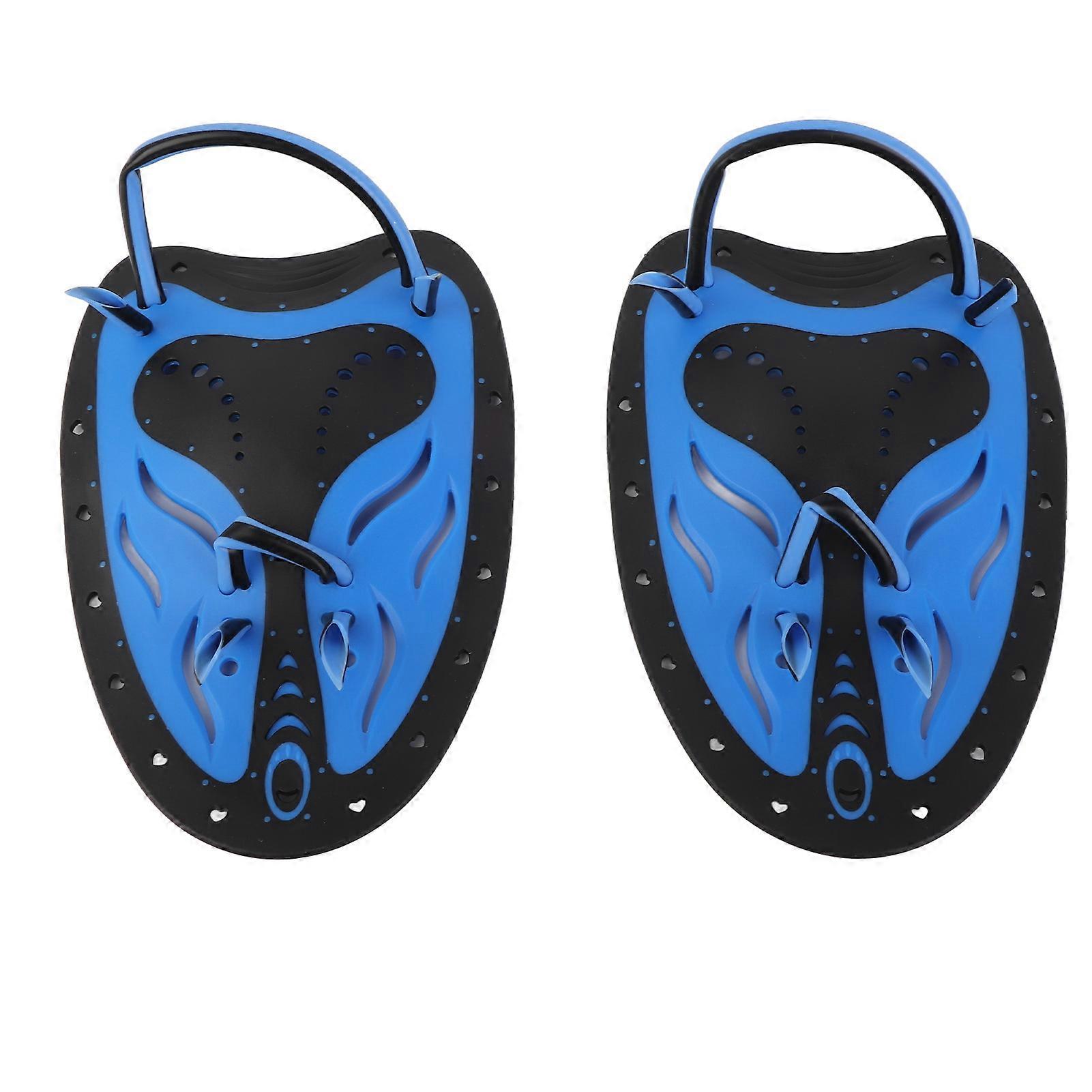Palmes de plongée à main WHALE, palmes de natation, palmes d'entraînement palmées, équipement de plongée (bleu L)