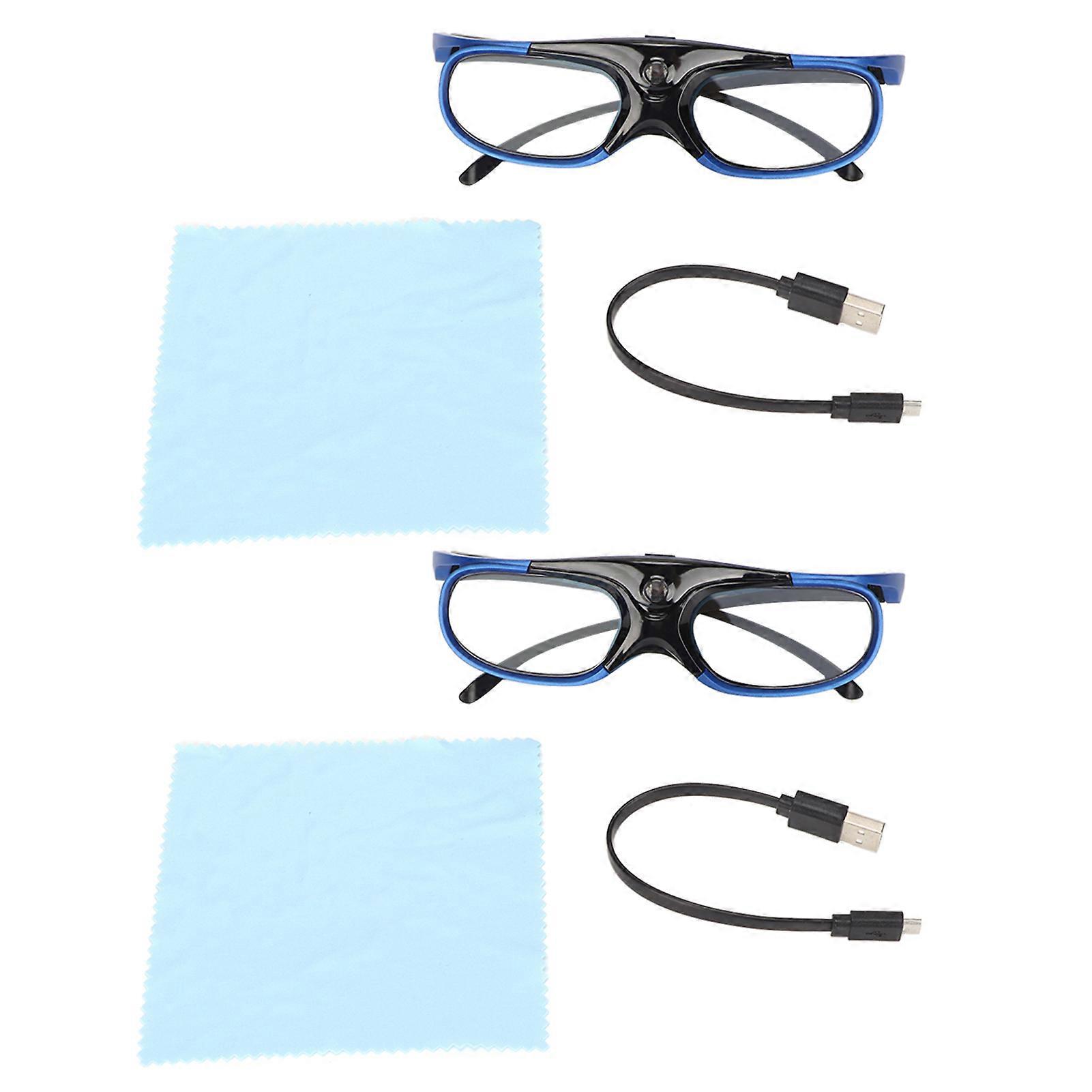 Lunettes 3D DLP Link 144 Hz, rechargeables, à obturateur actif, pour tous les projecteurs 3D DLP Link