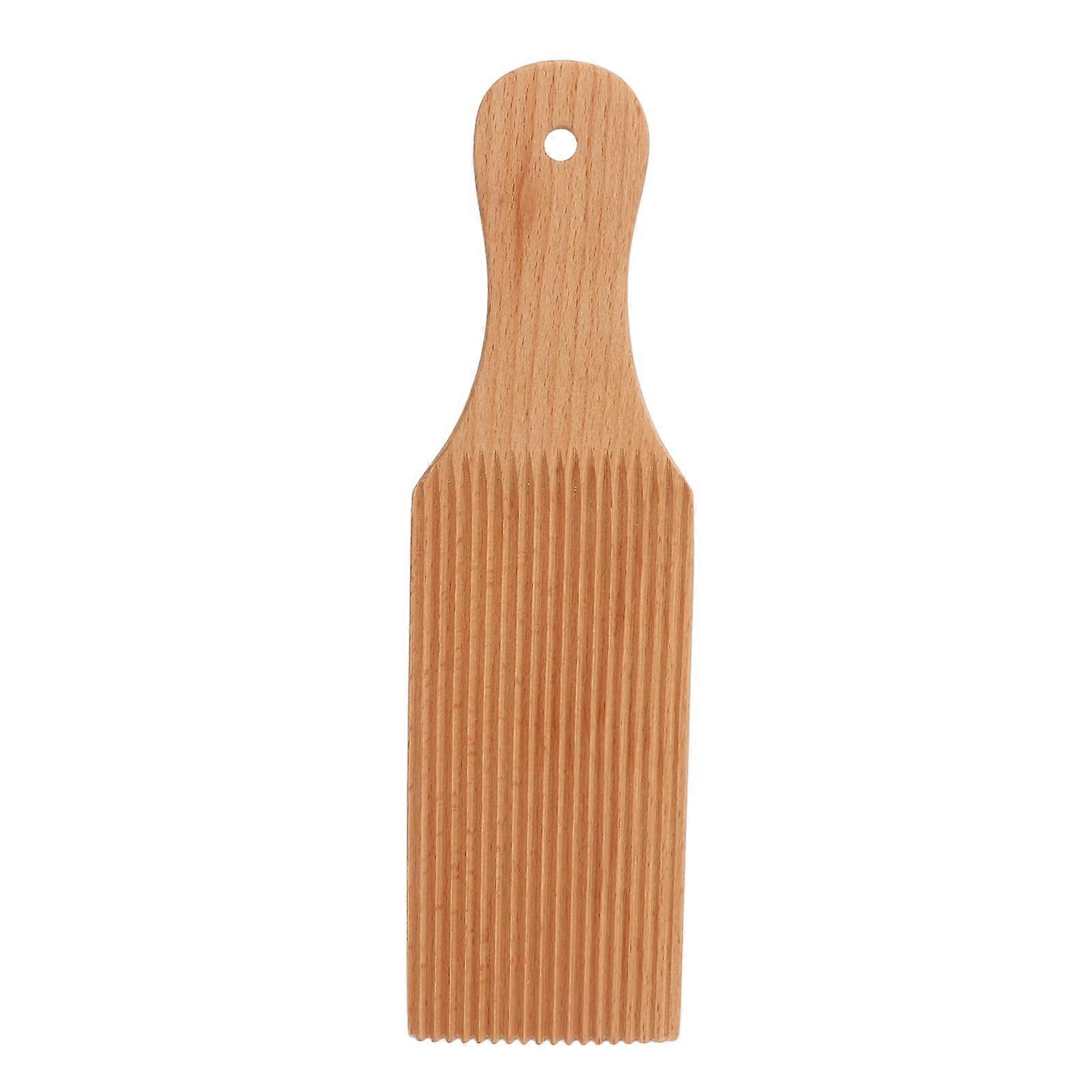 Beech Pasta Board, Gnocchi Board, Beech, Smooth Surface,, Practical Gnocchi Roller for Shape